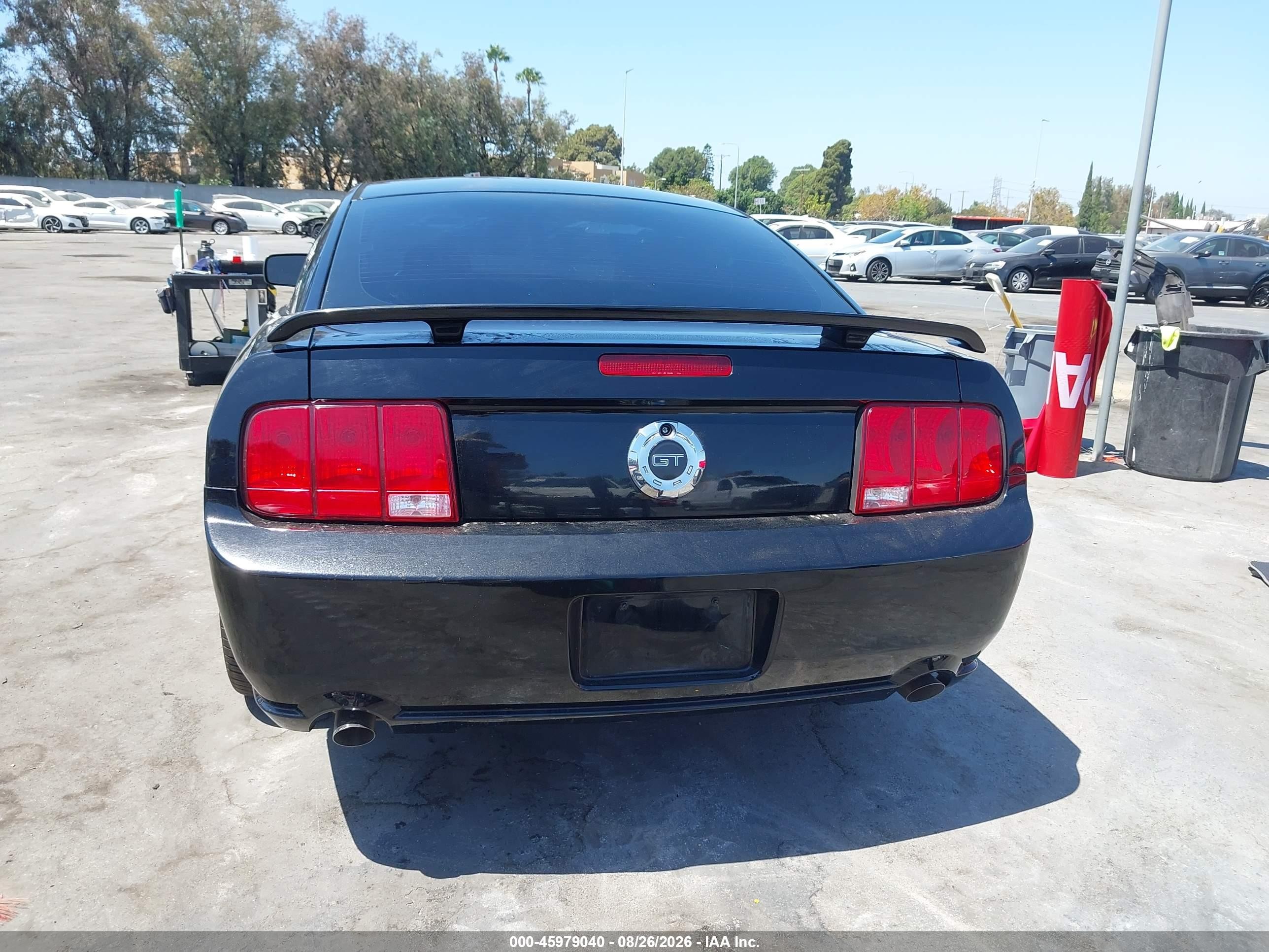 2006 Ford Mustang Gt Black vin: 1ZVHT82H565139982