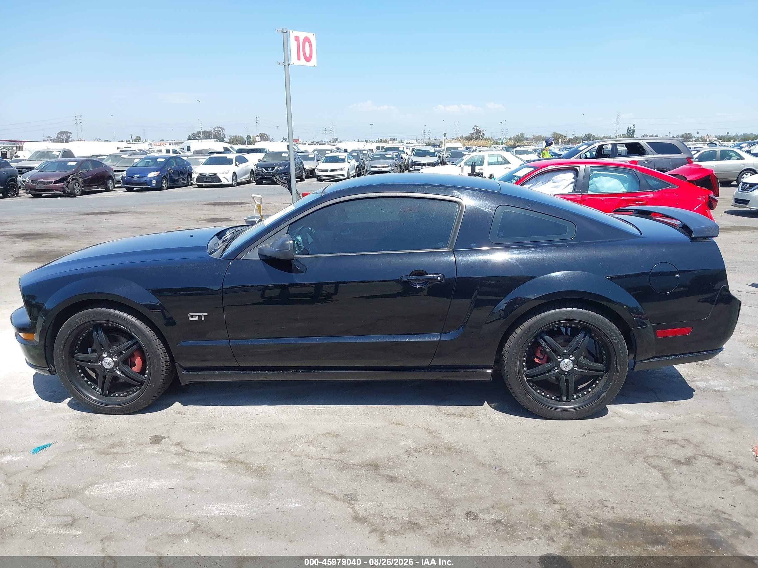 2006 Ford Mustang Gt Black vin: 1ZVHT82H565139982
