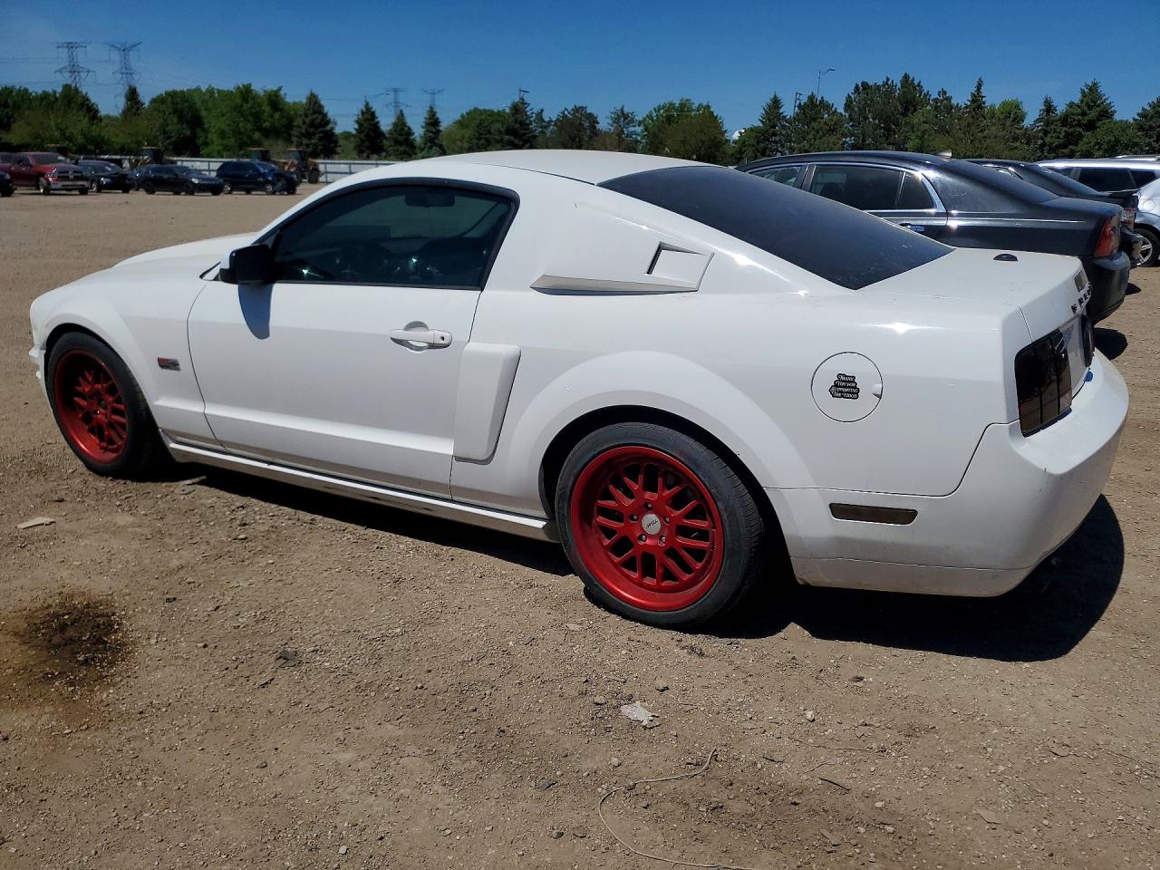 2007 Ford Mustang Gt Белый vin: 1ZVHT82H575302213