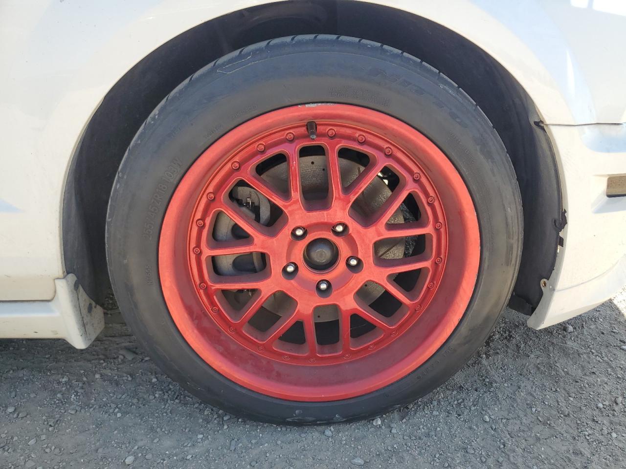 2007 Ford Mustang Gt Белый vin: 1ZVHT82H575302213 Damage: Right Front Wheel, Chipped, 2