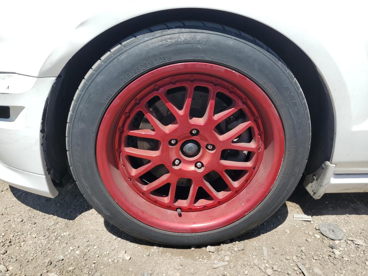2007 Ford Mustang Gt Белый vin: 1ZVHT82H575302213 Damage: Left Front Fender, Dent(S) W/No Paint Dmg, 1/2 To 1 Inch