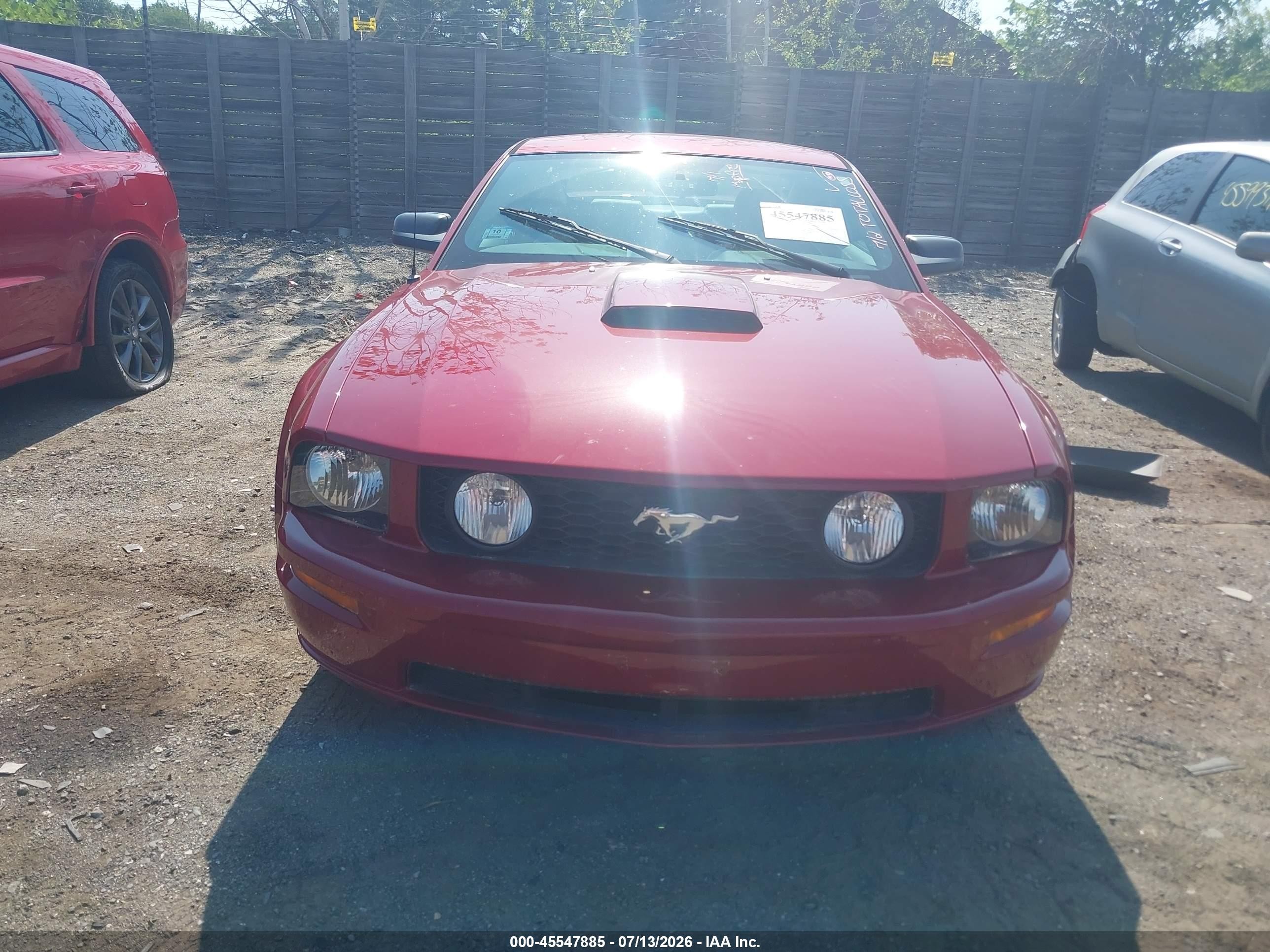 2008 Ford Mustang Gt Deluxe/gt Premium Red vin: 1ZVHT82H585125549