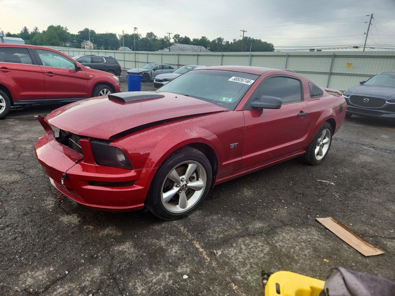 2008 Ford Mustang Gt Red vin: 1ZVHT82H585148104