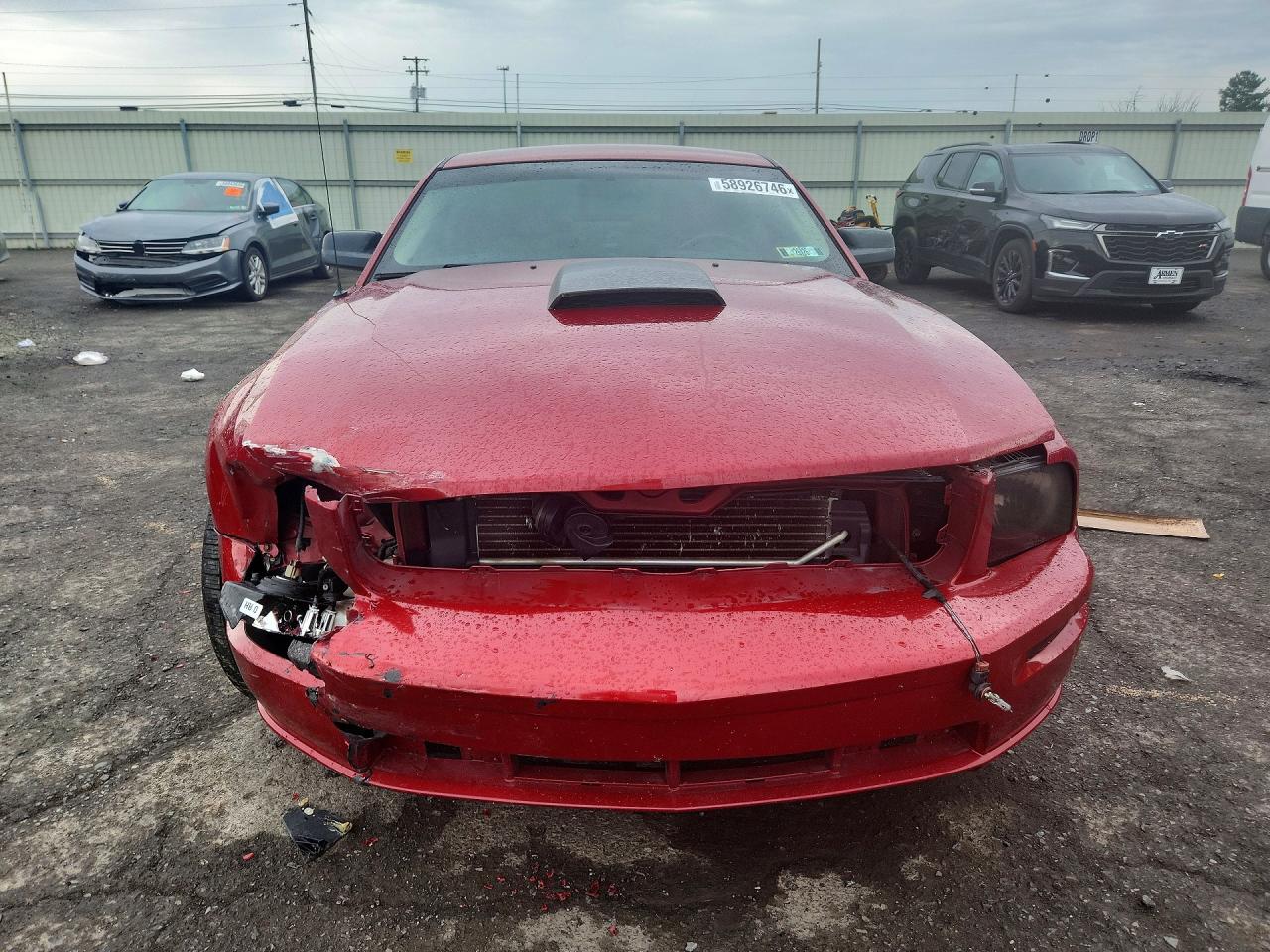 2008 Ford Mustang Gt Red vin: 1ZVHT82H585148104