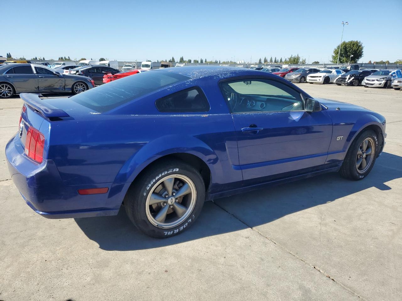 2005 Ford Mustang Gt Blue vin: 1ZVHT82H655218365