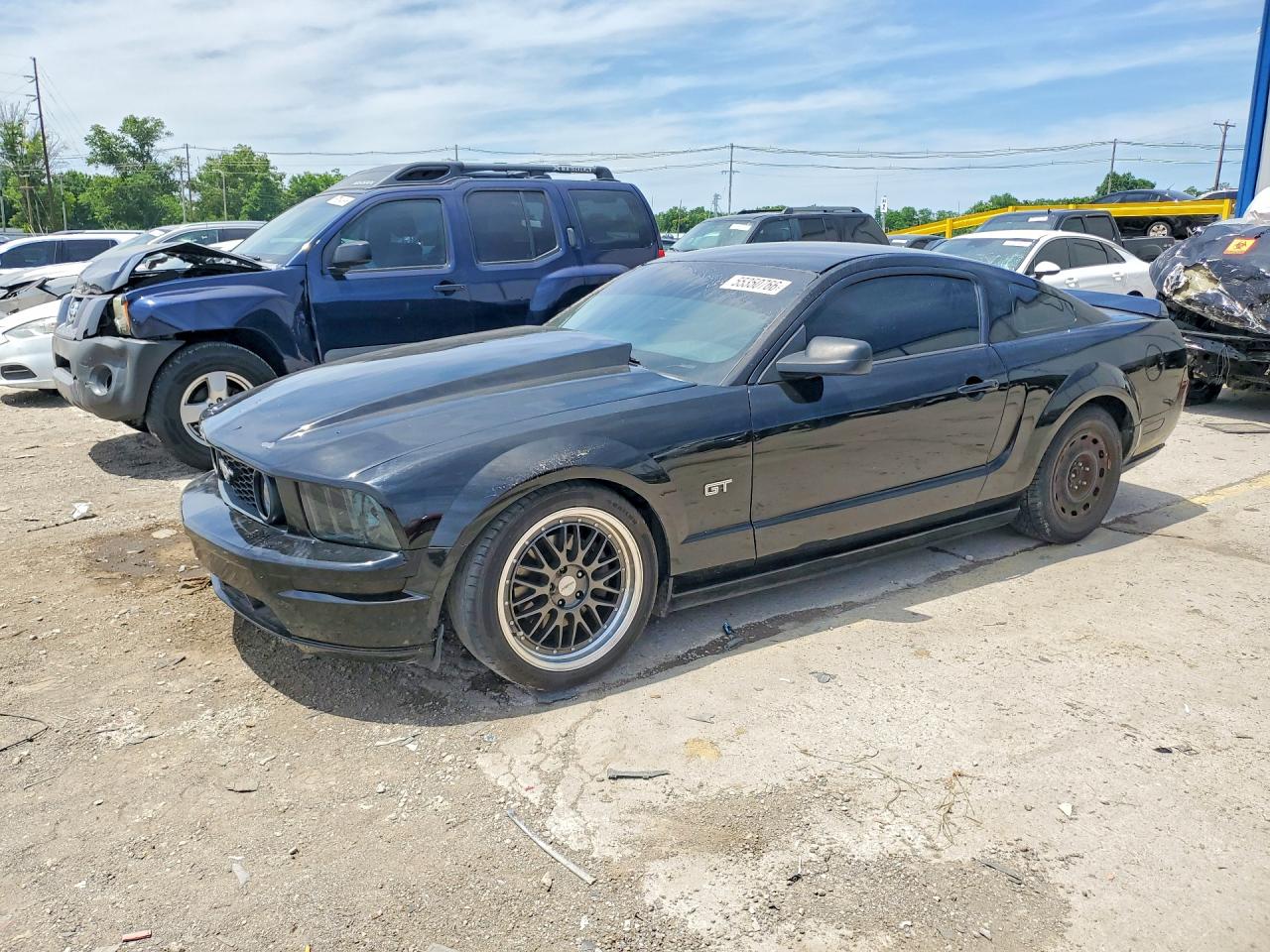 2005 Ford Mustang Gt Black vin: 1ZVHT82H655221900