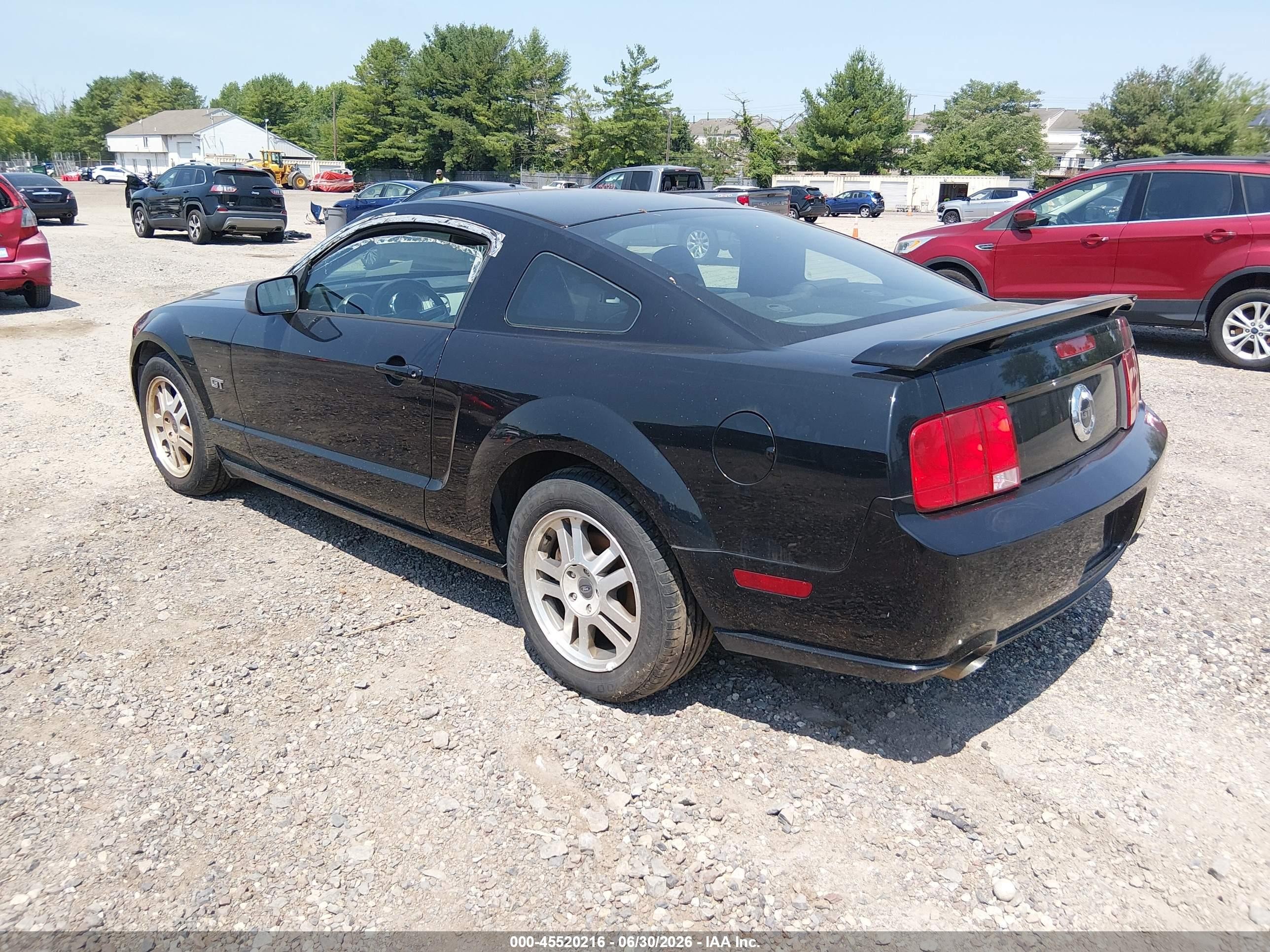 2006 Ford Mustang Gt Black vin: 1ZVHT82H665116064