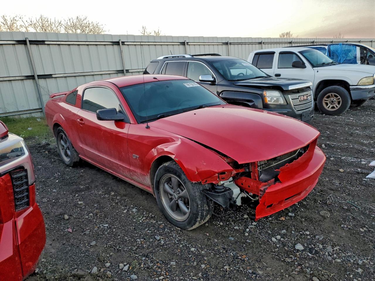 2006 Ford Mustang Gt Red vin: 1ZVHT82H665121751
