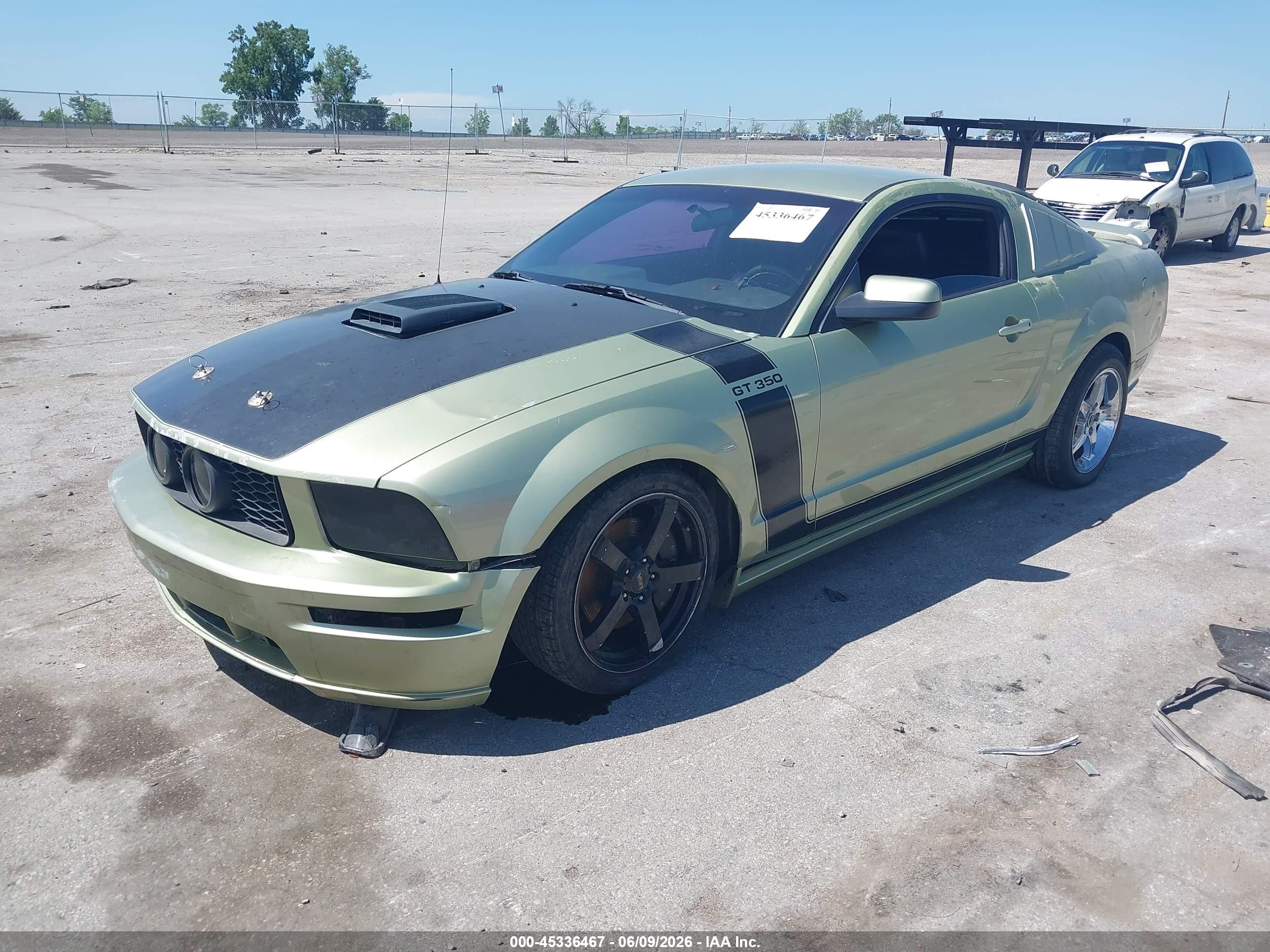 2006 Ford Mustang Gt Green vin: 1ZVHT82H665172599