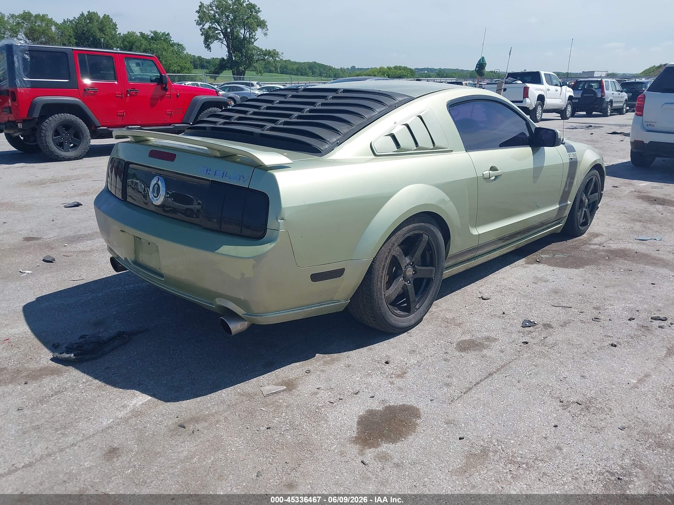 2006 Ford Mustang Gt Green vin: 1ZVHT82H665172599