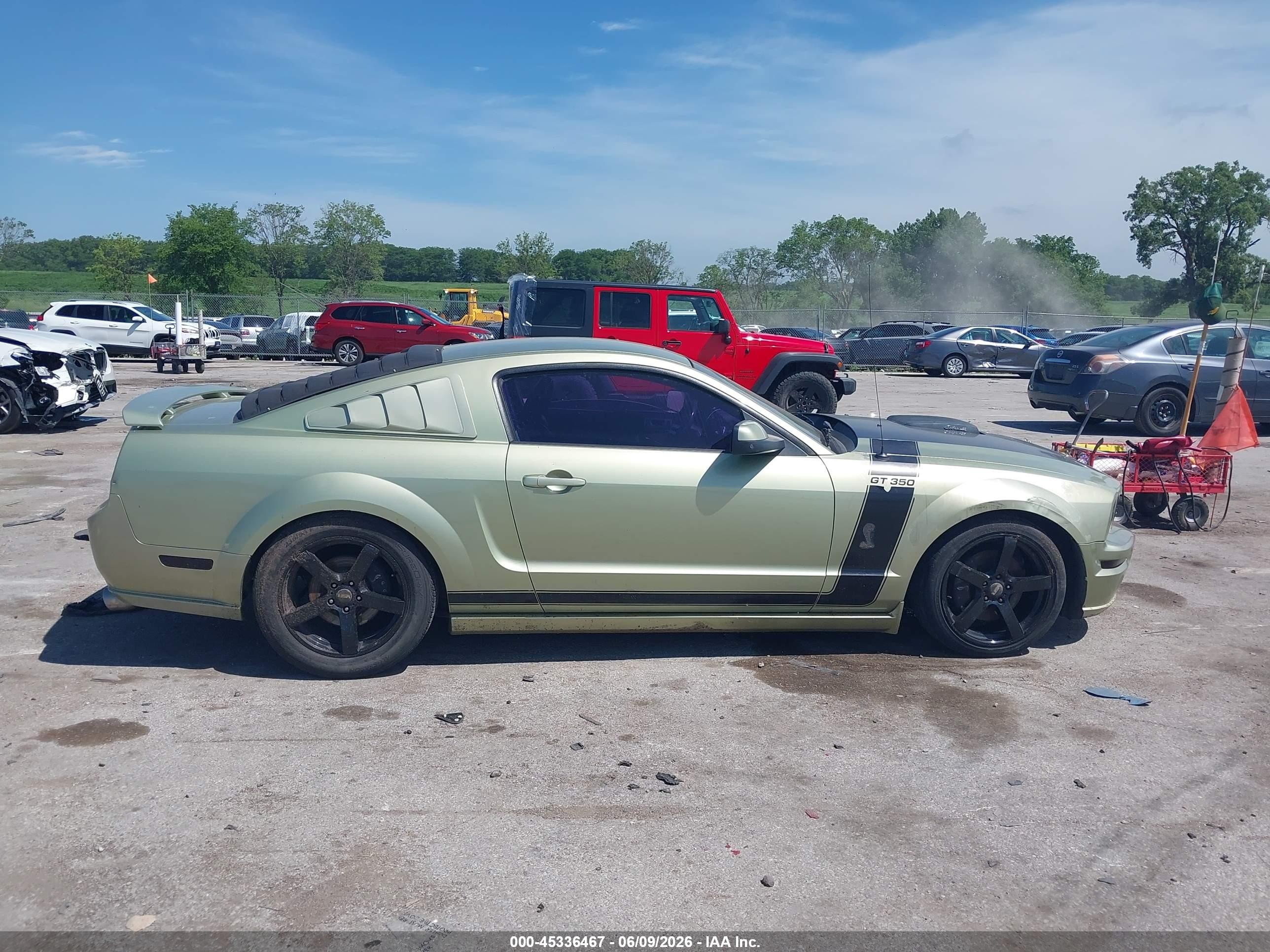 2006 Ford Mustang Gt Green vin: 1ZVHT82H665172599