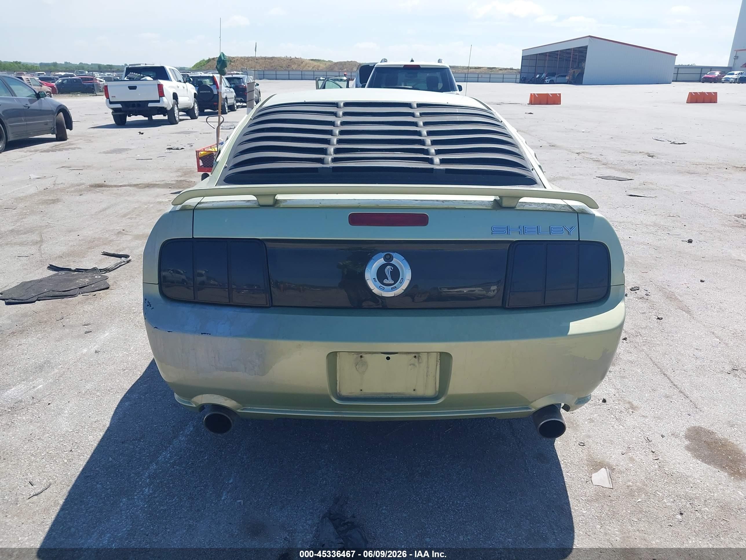 2006 Ford Mustang Gt Green vin: 1ZVHT82H665172599