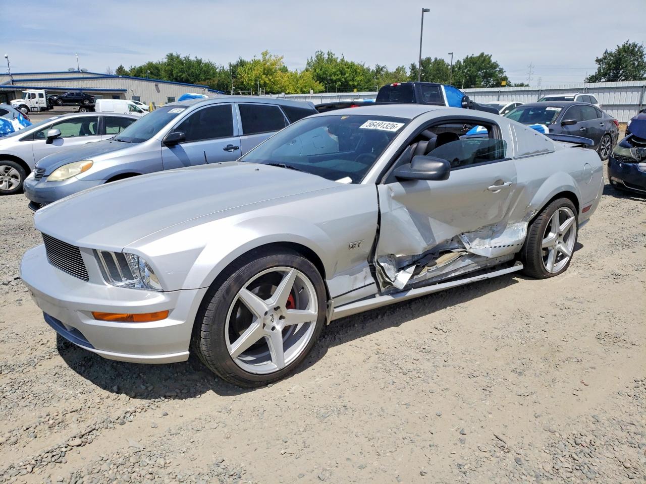 2006 Ford Mustang Gt Silver vin: 1ZVHT82H665188236