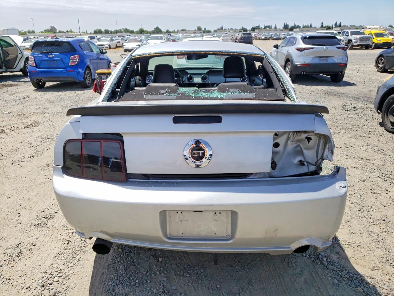 2006 Ford Mustang Gt Silver vin: 1ZVHT82H665188236