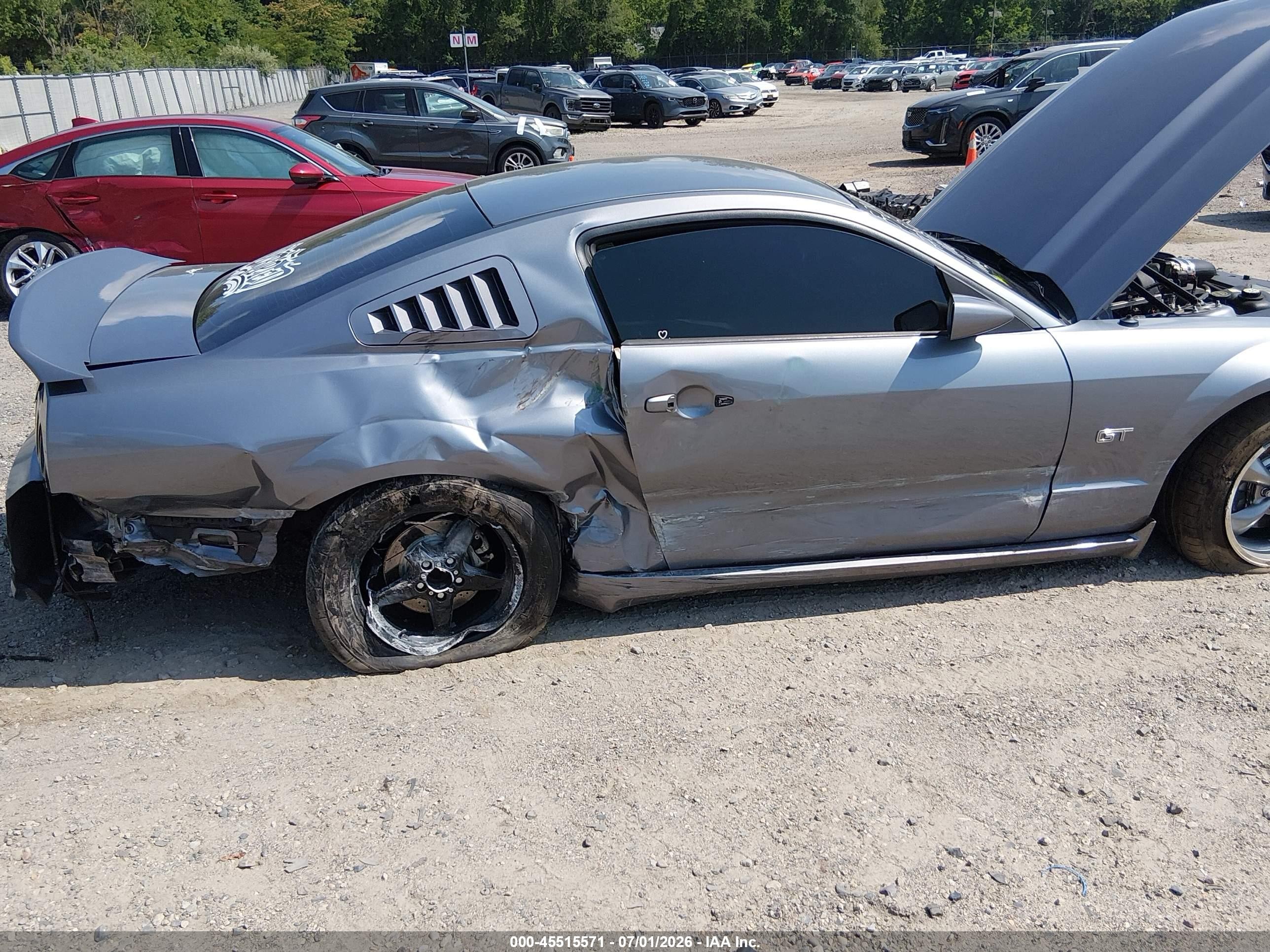 2007 Ford Mustang Gt Deluxe/gt Premium Silver vin: 1ZVHT82H675201942