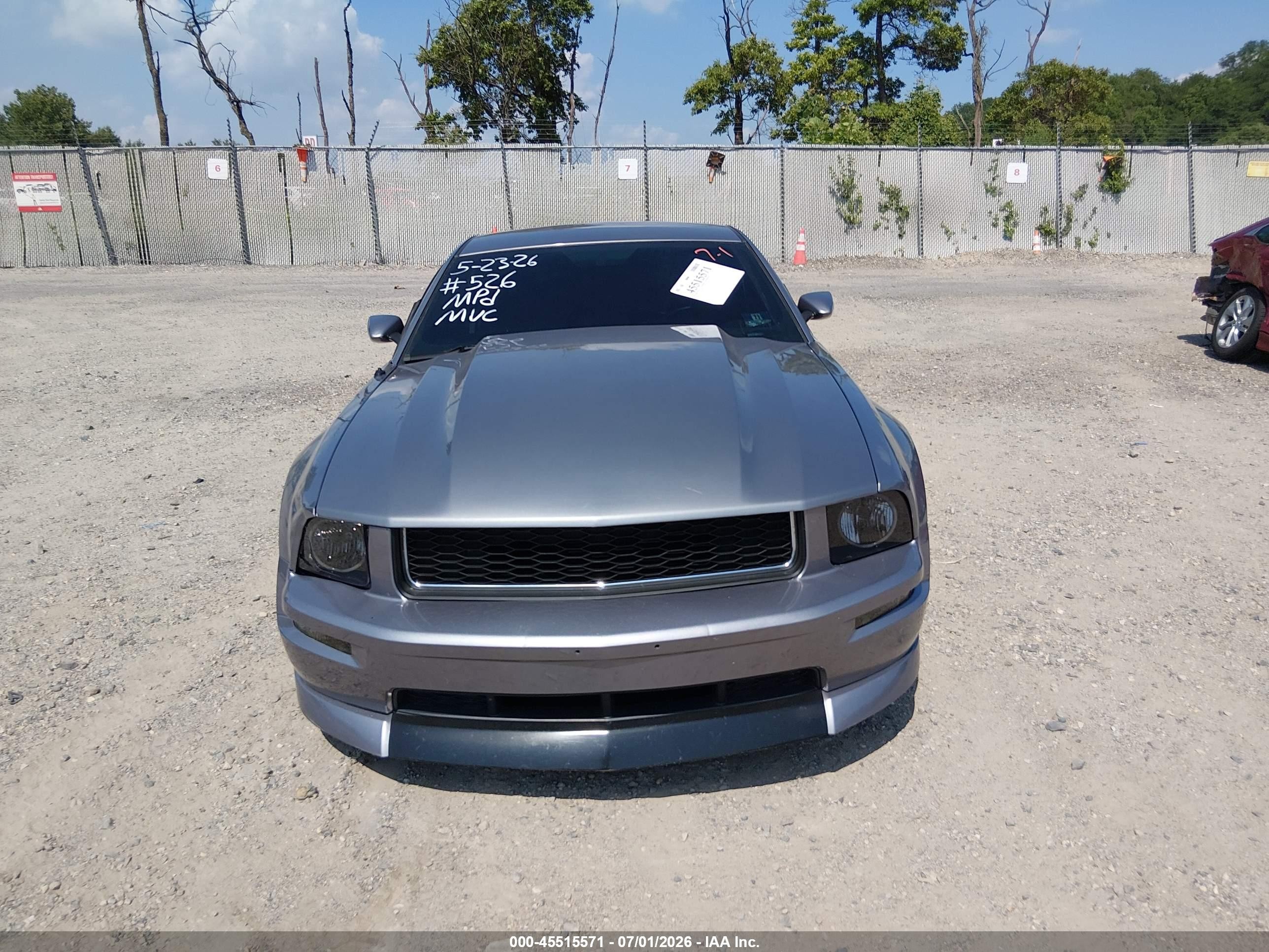 2007 Ford Mustang Gt Deluxe/gt Premium Silver vin: 1ZVHT82H675201942