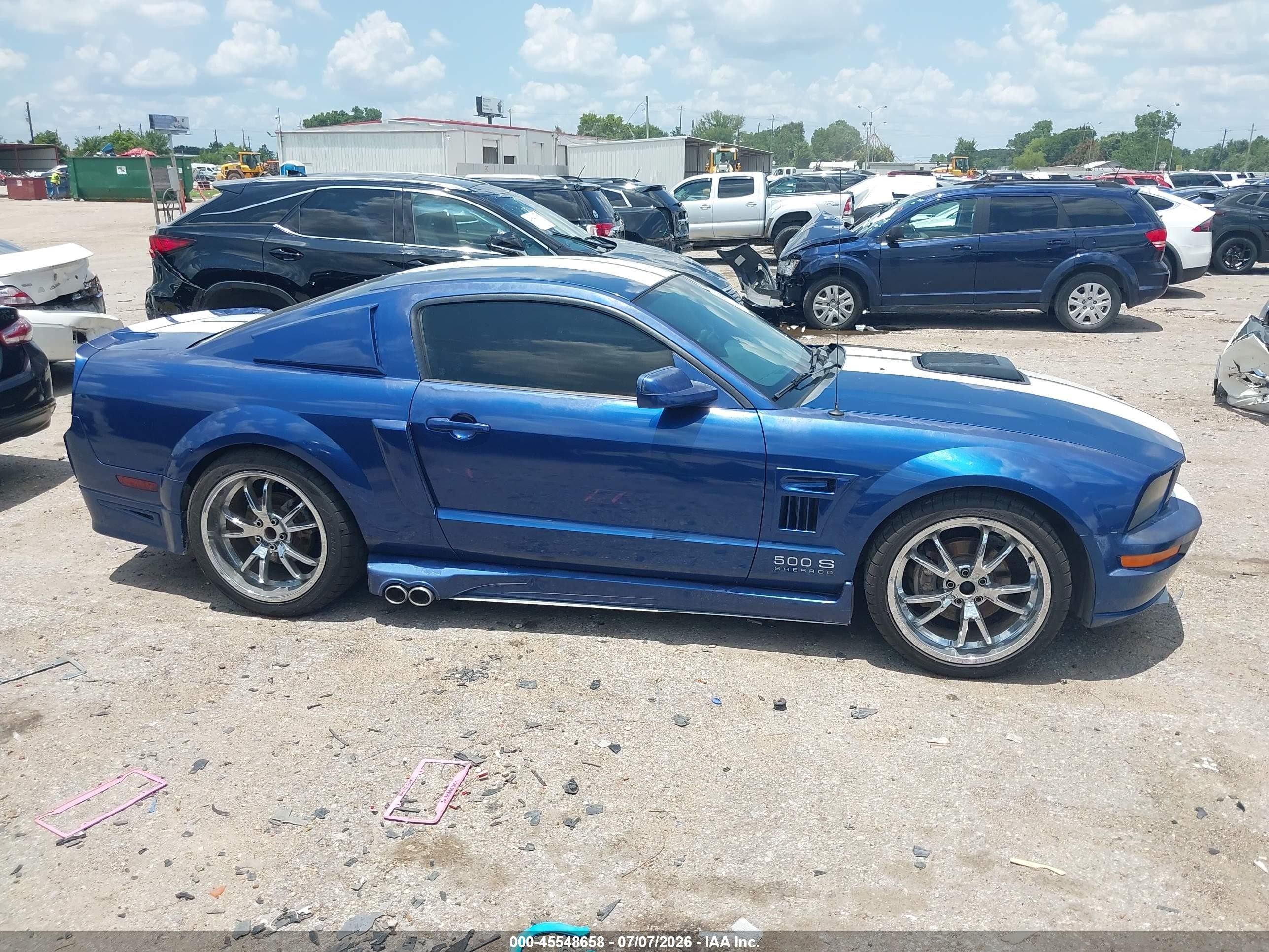 2008 Ford Mustang Gt Deluxe/gt Premium Blue vin: 1ZVHT82H685126872