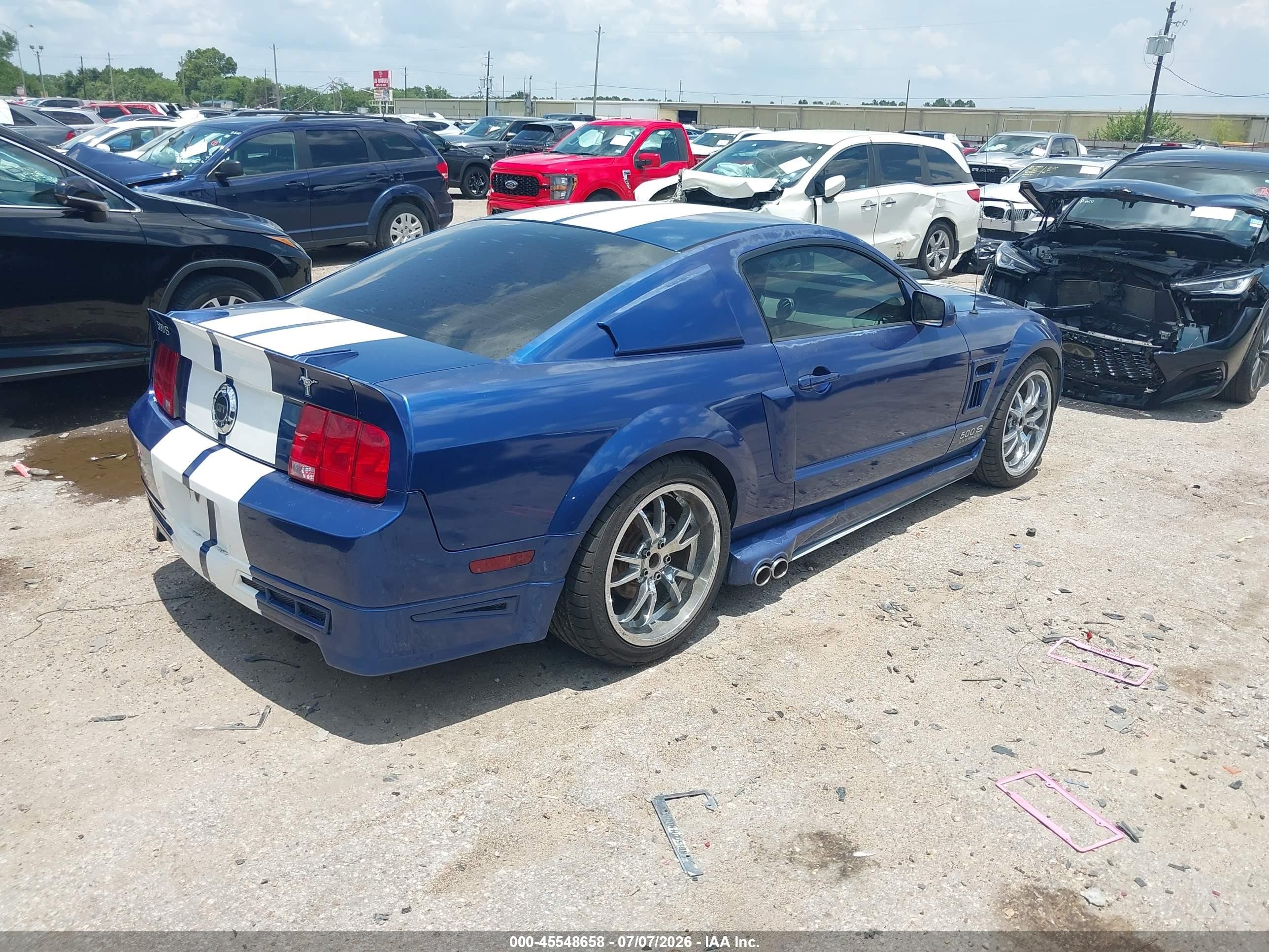2008 Ford Mustang Gt Deluxe/gt Premium Blue vin: 1ZVHT82H685126872