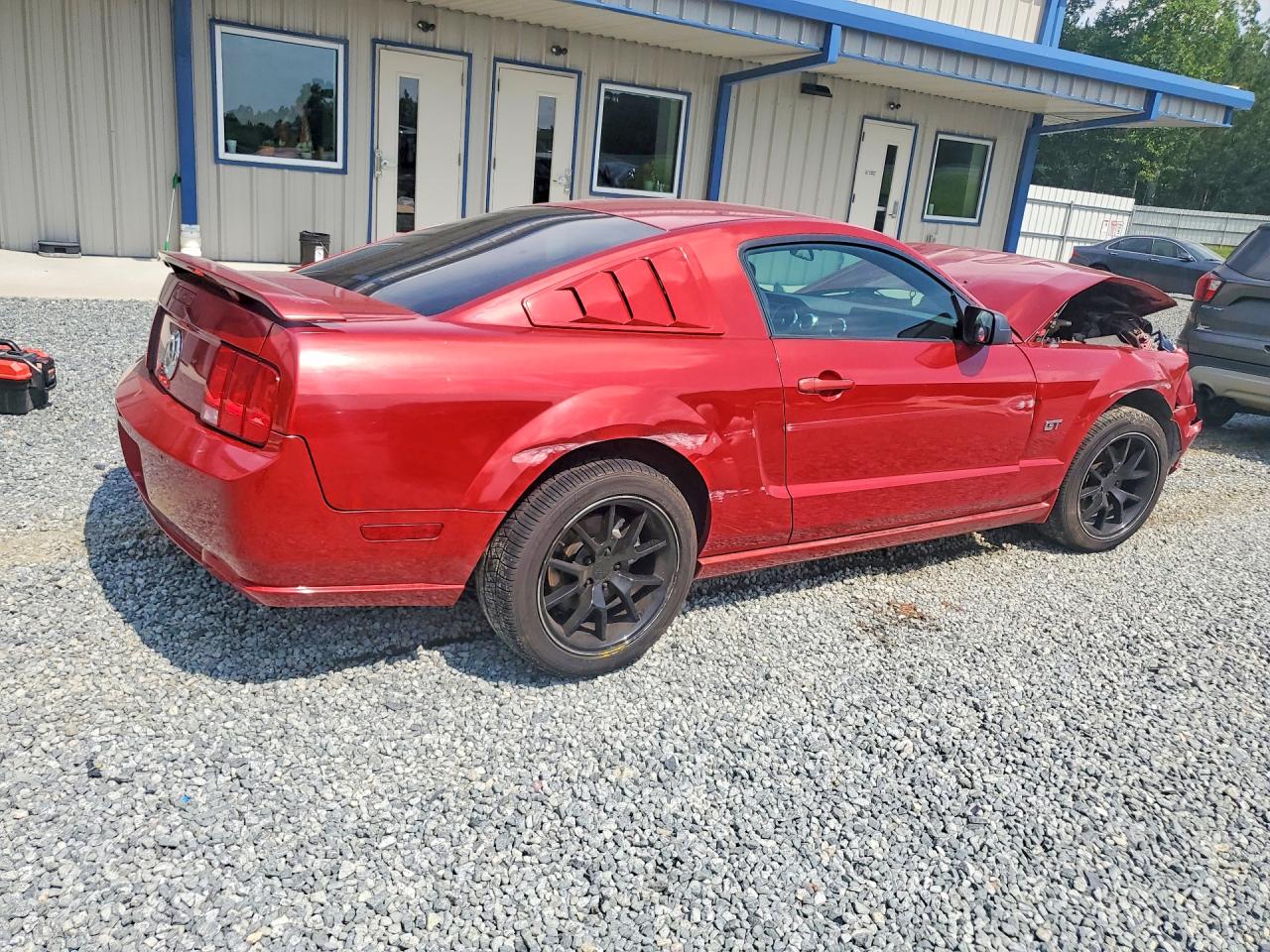2008 Ford Mustang Gt Red vin: 1ZVHT82H685141548