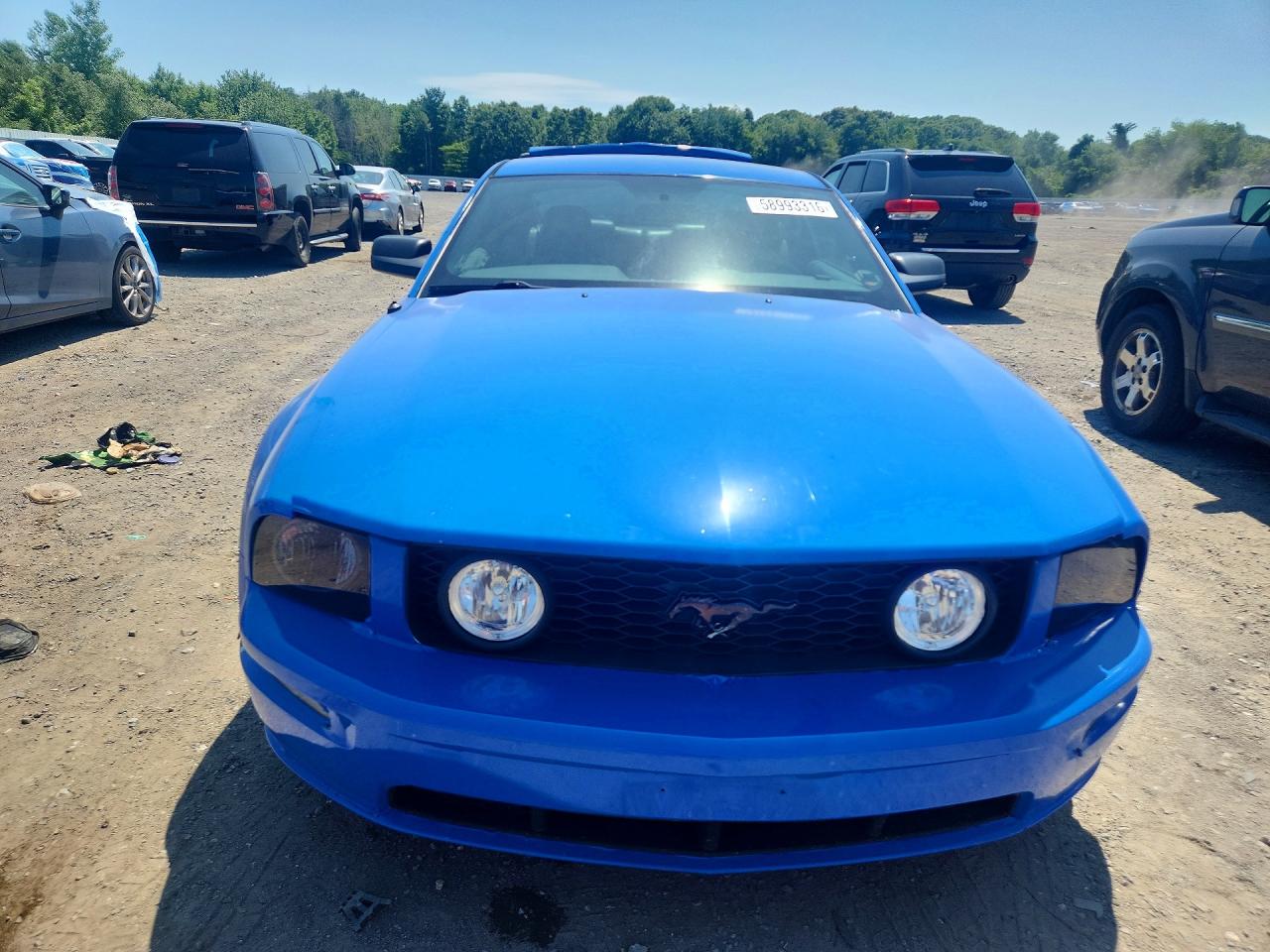 2005 Ford Mustang Gt Blue vin: 1ZVHT82H755141912