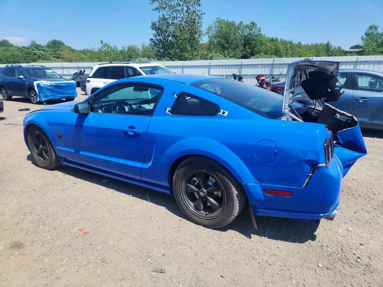 2005 Ford Mustang Gt Blue vin: 1ZVHT82H755141912