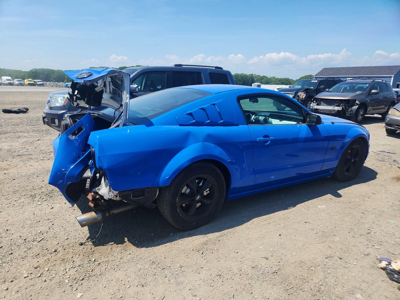 2005 Ford Mustang Gt Blue vin: 1ZVHT82H755141912