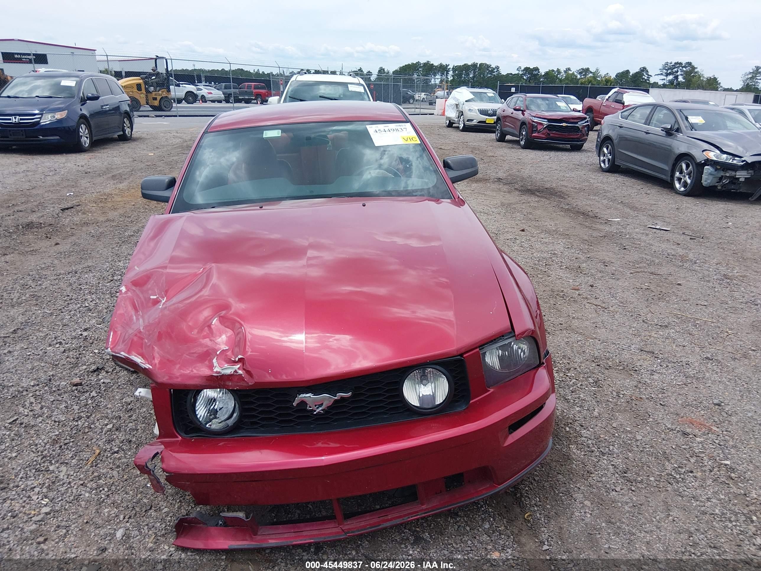 2005 Ford Mustang Gt Deluxe/gt Premium Red vin: 1ZVHT82H755205513