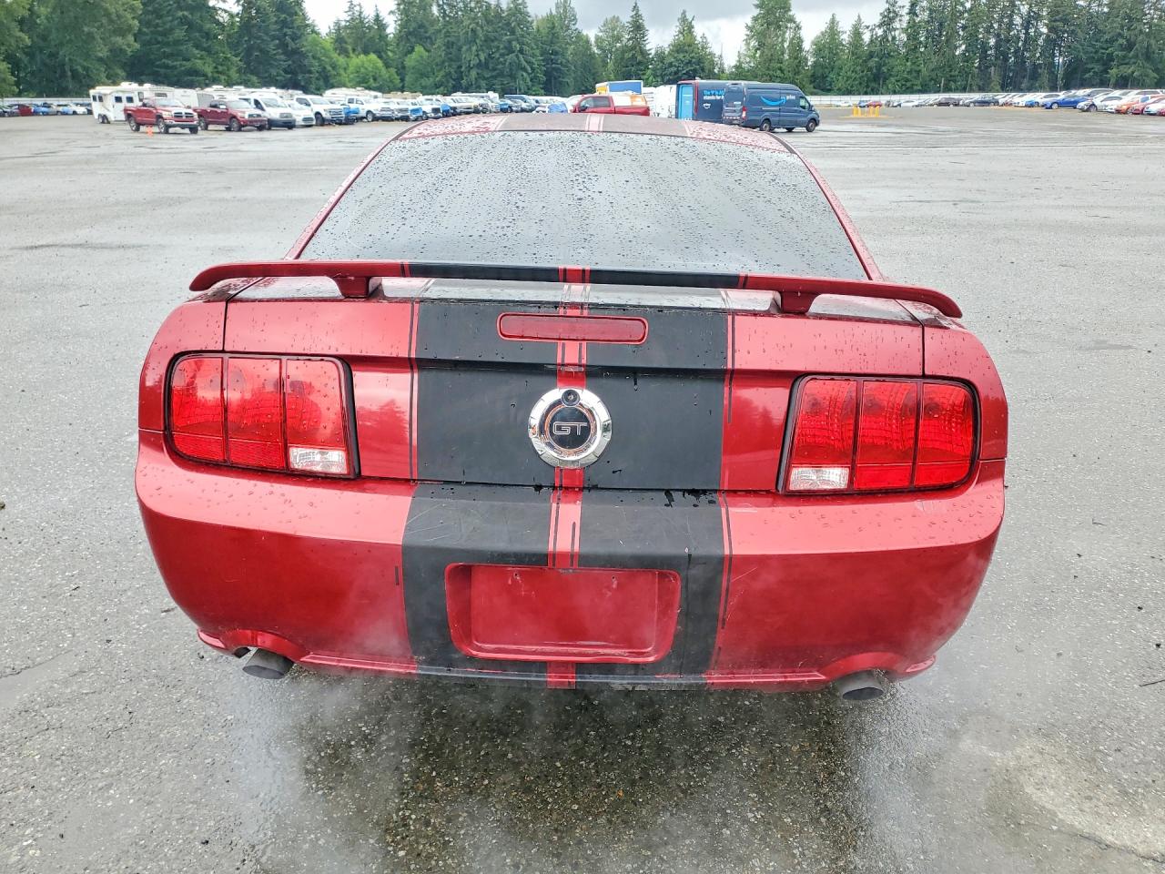 2006 Ford Mustang Gt Red vin: 1ZVHT82H765198595