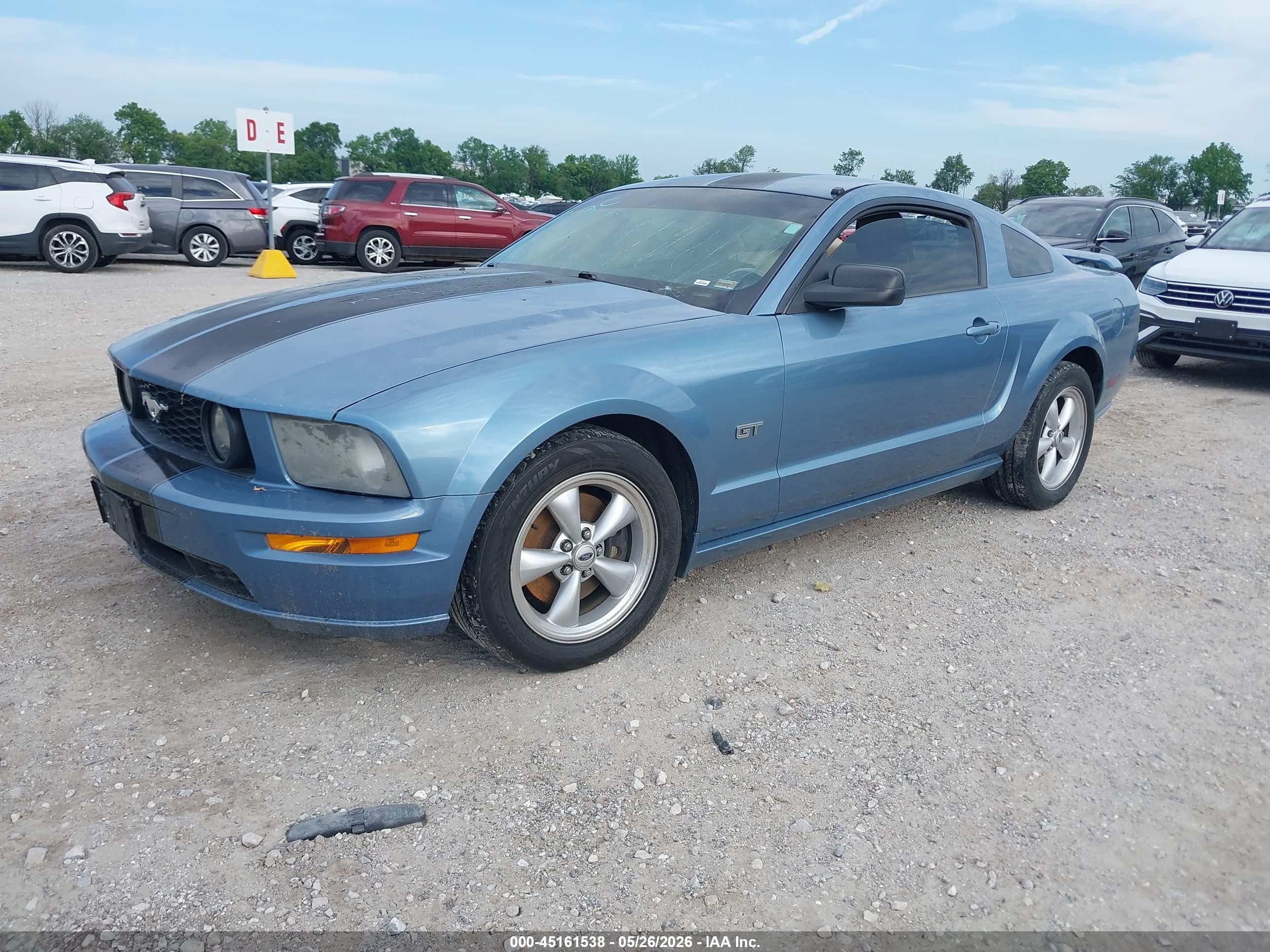 2007 Ford Mustang Gt Deluxe/gt Premium Blue vin: 1ZVHT82H775223240