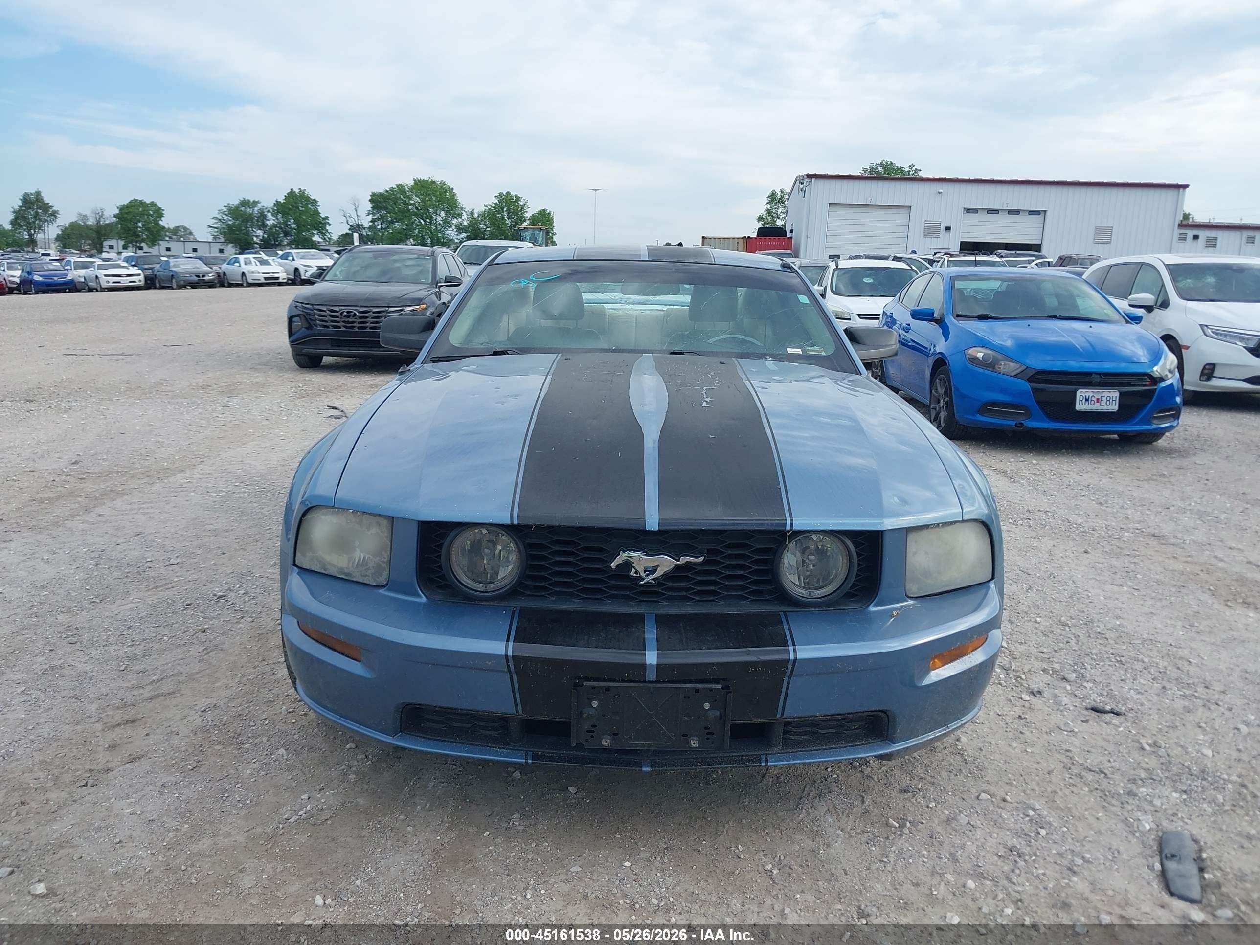 2007 Ford Mustang Gt Deluxe/gt Premium Blue vin: 1ZVHT82H775223240