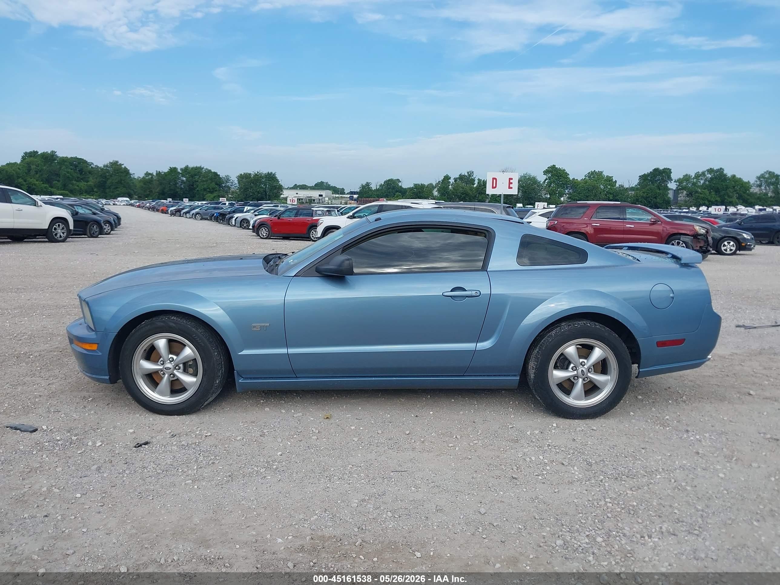 2007 Ford Mustang Gt Deluxe/gt Premium Blue vin: 1ZVHT82H775223240