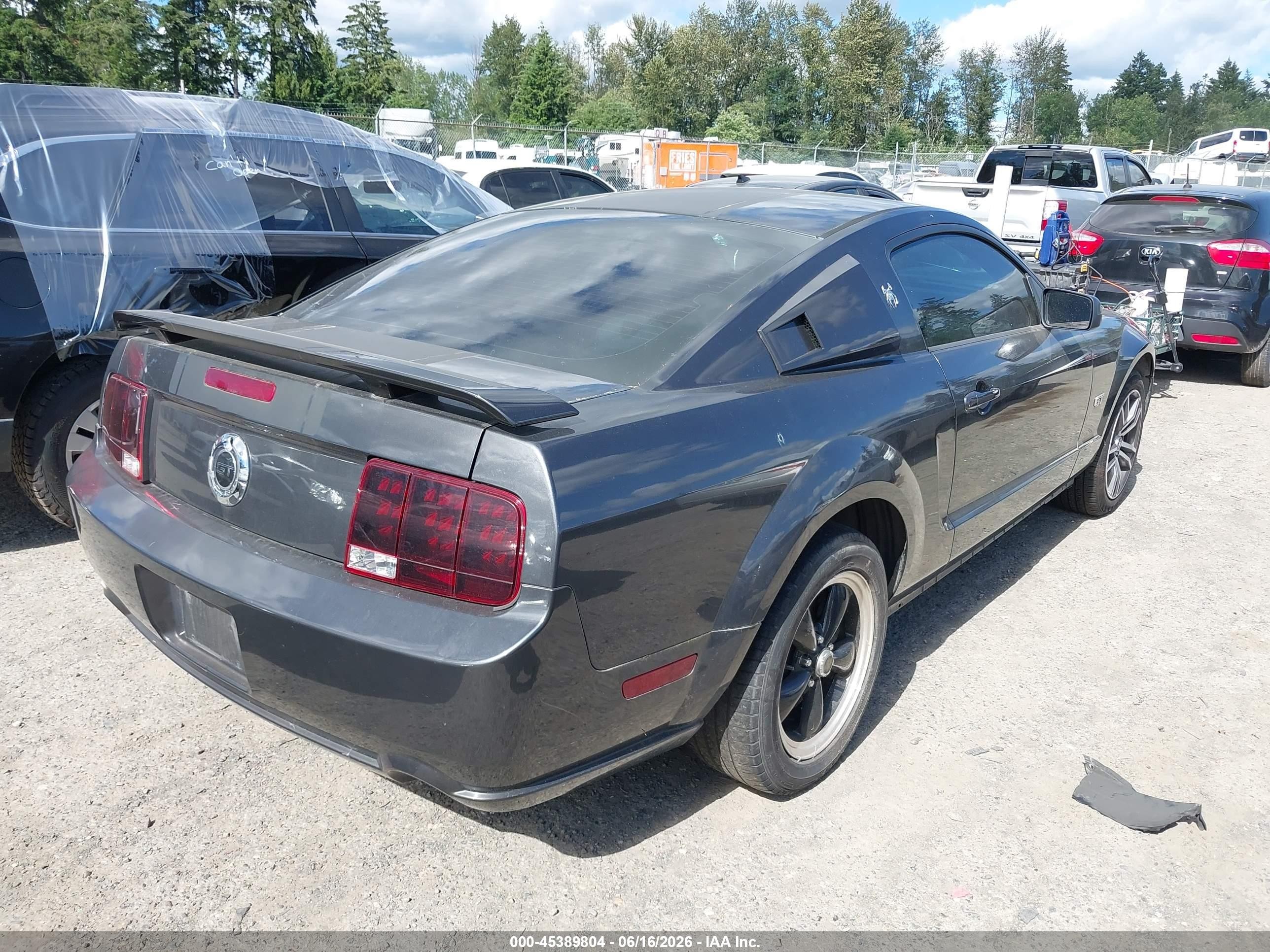 2007 Ford Mustang Gt Deluxe/gt Premium Gray vin: 1ZVHT82H775238174