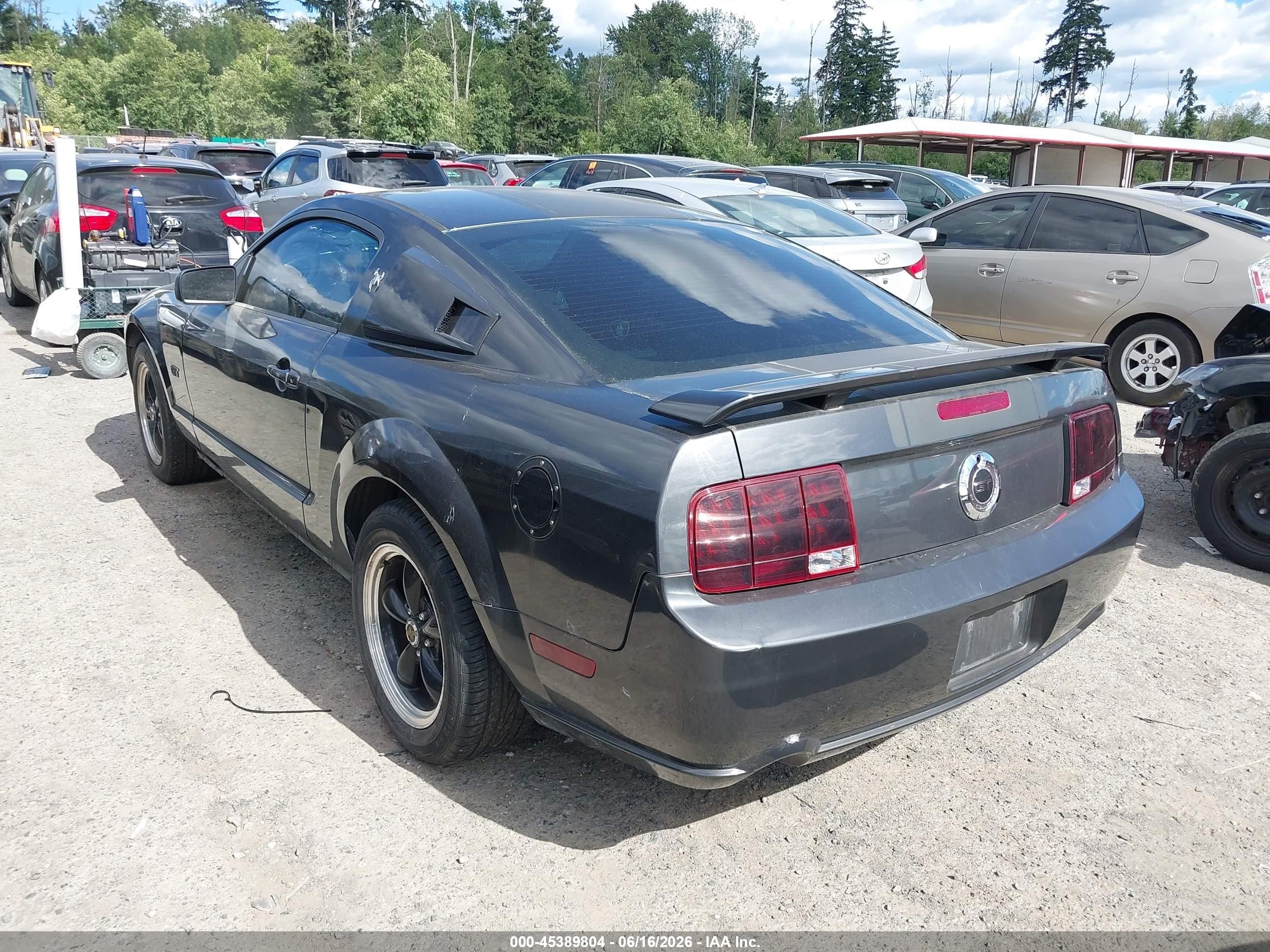 2007 Ford Mustang Gt Deluxe/gt Premium Gray vin: 1ZVHT82H775238174