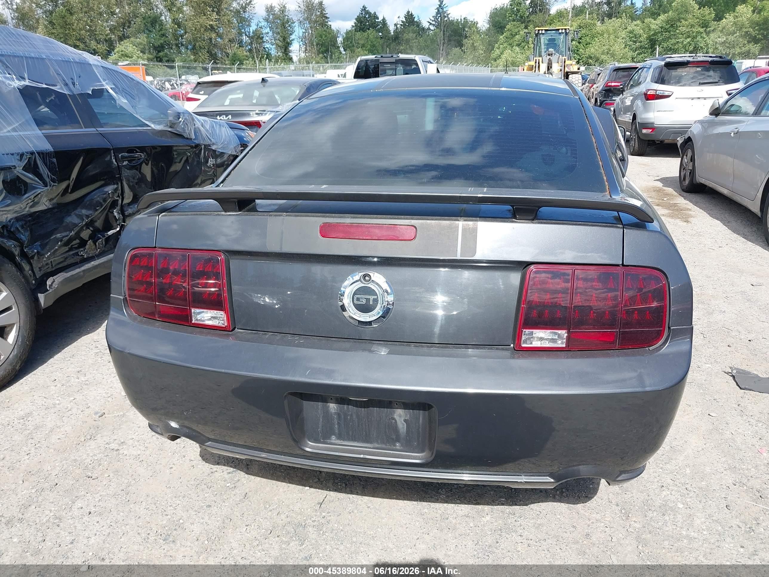 2007 Ford Mustang Gt Deluxe/gt Premium Gray vin: 1ZVHT82H775238174