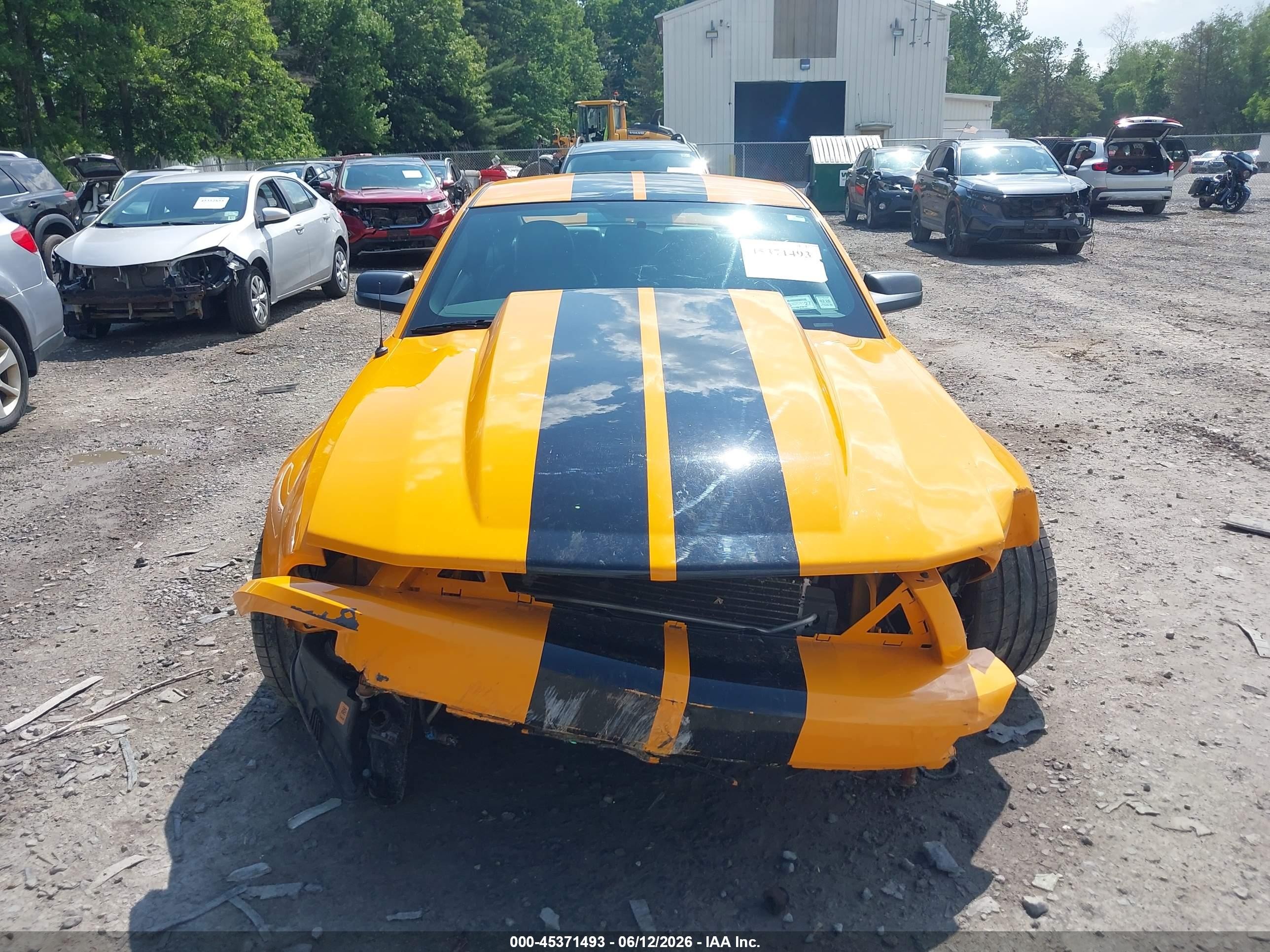2007 Ford Mustang Gt Deluxe/gt Premium Yellow vin: 1ZVHT82H775268193