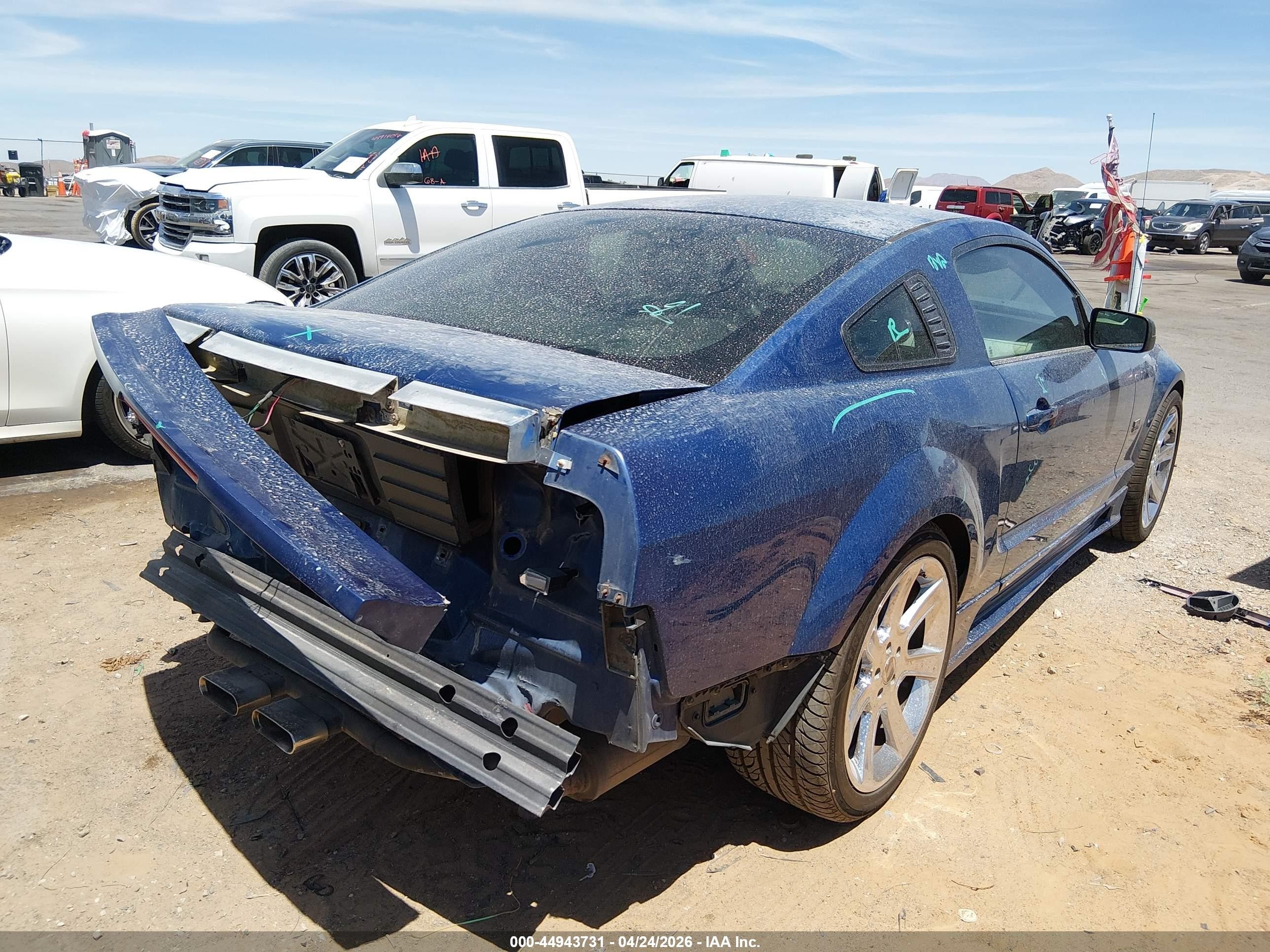 2008 Ford Mustang Gt Deluxe/gt Premium Blue vin: 1ZVHT82H785103813