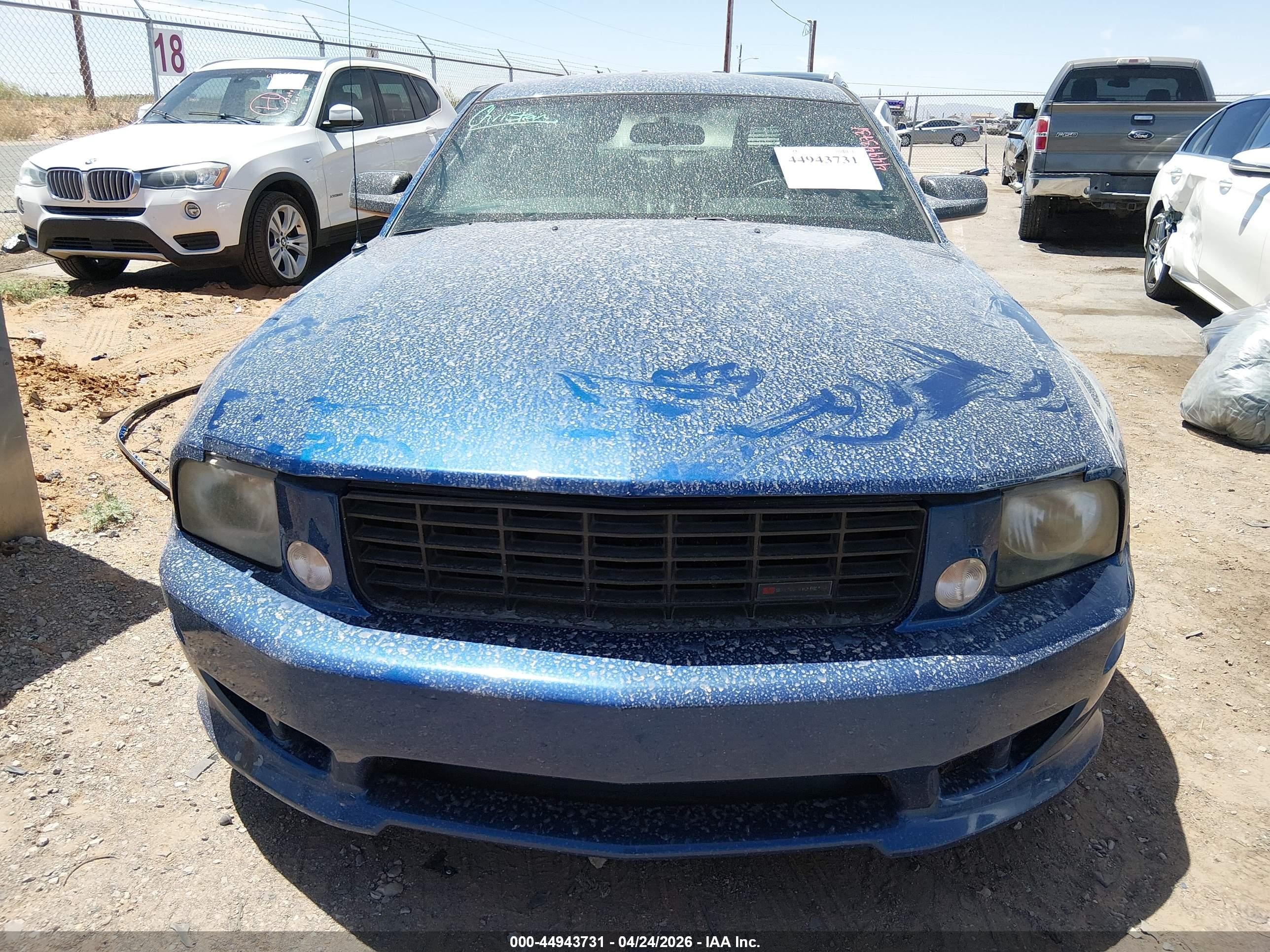 2008 Ford Mustang Gt Deluxe/gt Premium Blue vin: 1ZVHT82H785103813