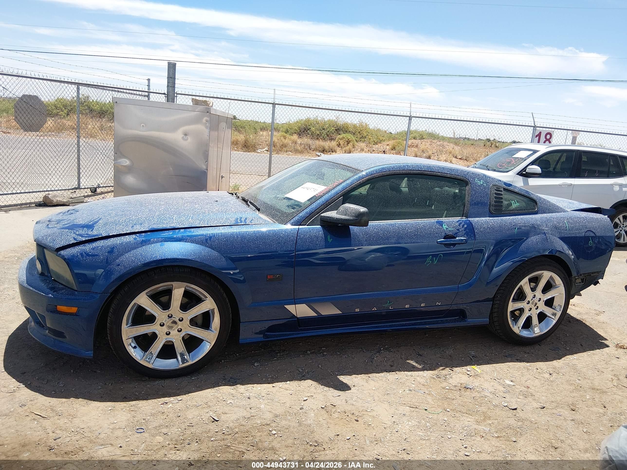 2008 Ford Mustang Gt Deluxe/gt Premium Blue vin: 1ZVHT82H785103813