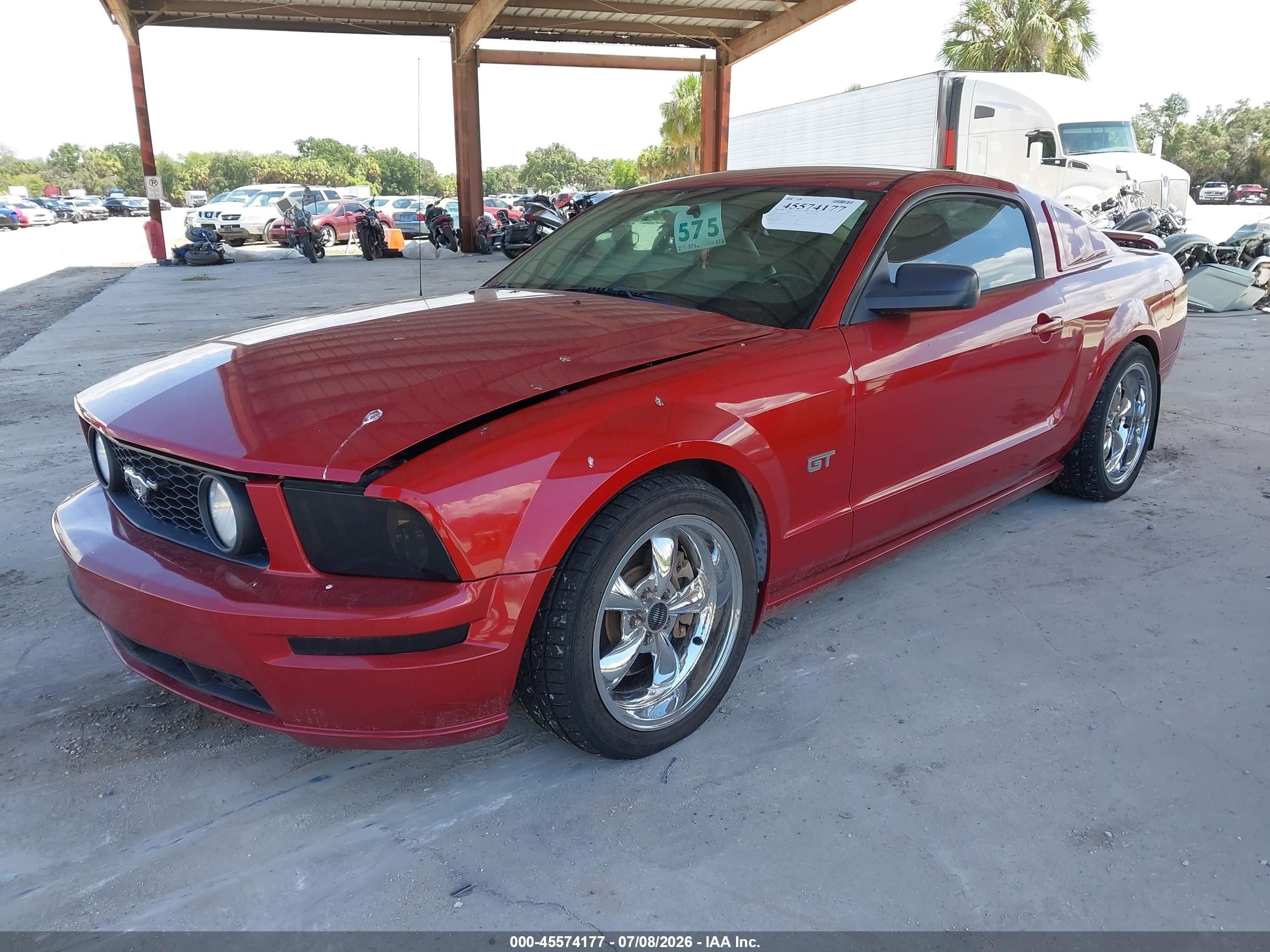2008 Ford Mustang Gt Deluxe/gt Premium Red vin: 1ZVHT82H785147522