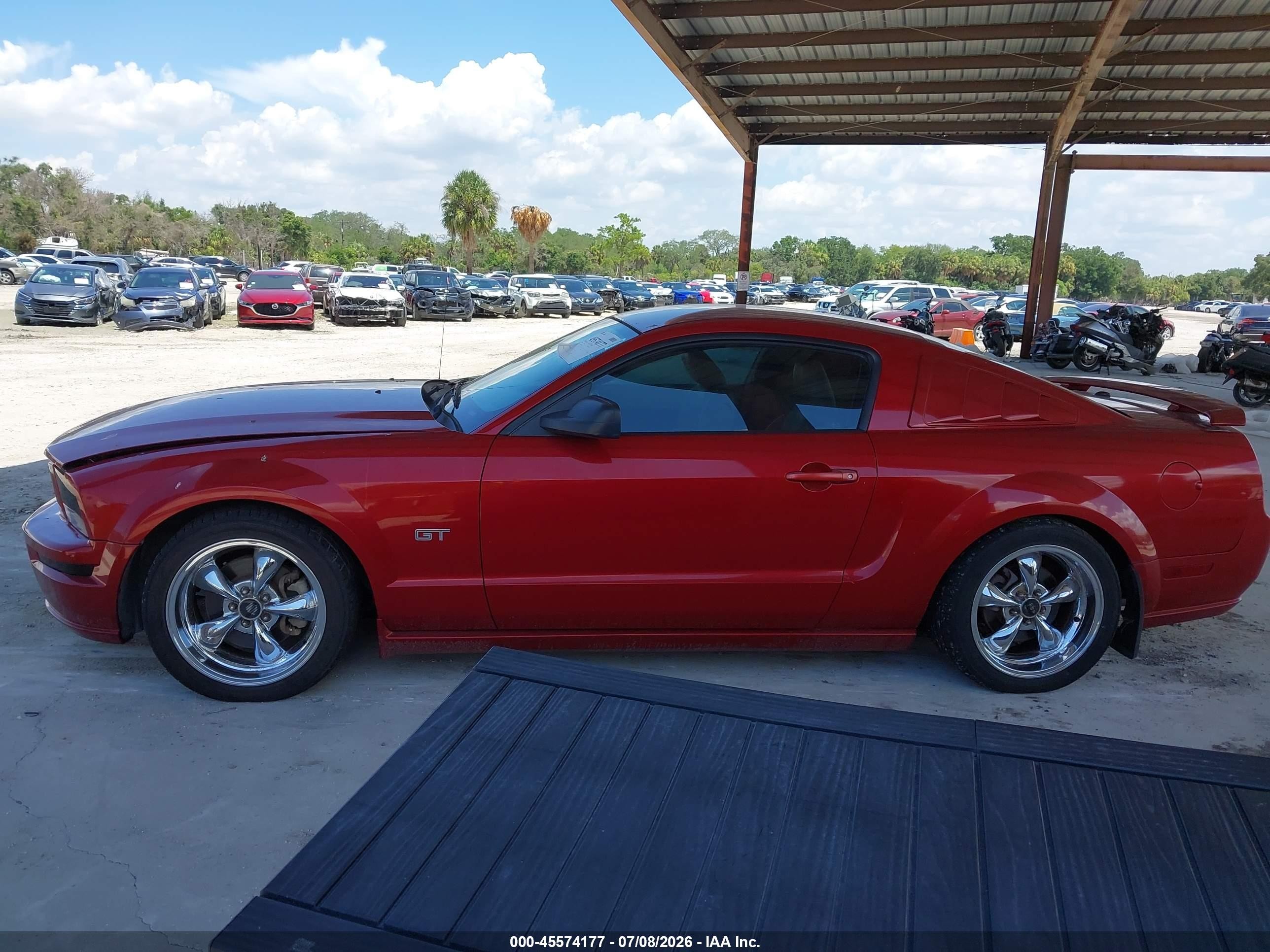 2008 Ford Mustang Gt Deluxe/gt Premium Red vin: 1ZVHT82H785147522