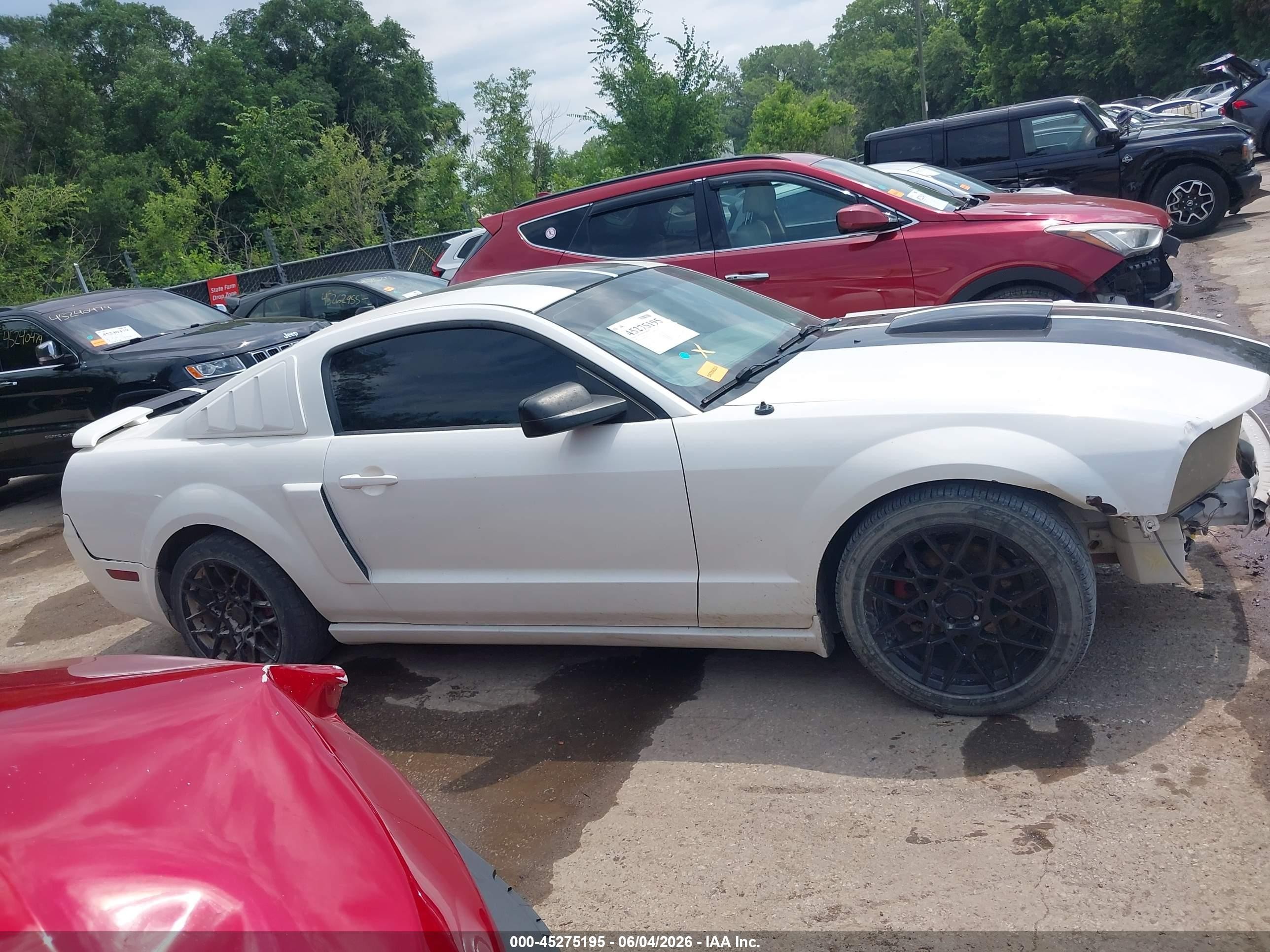 2008 Ford Mustang Gt Deluxe/gt Premium White vin: 1ZVHT82H785178124