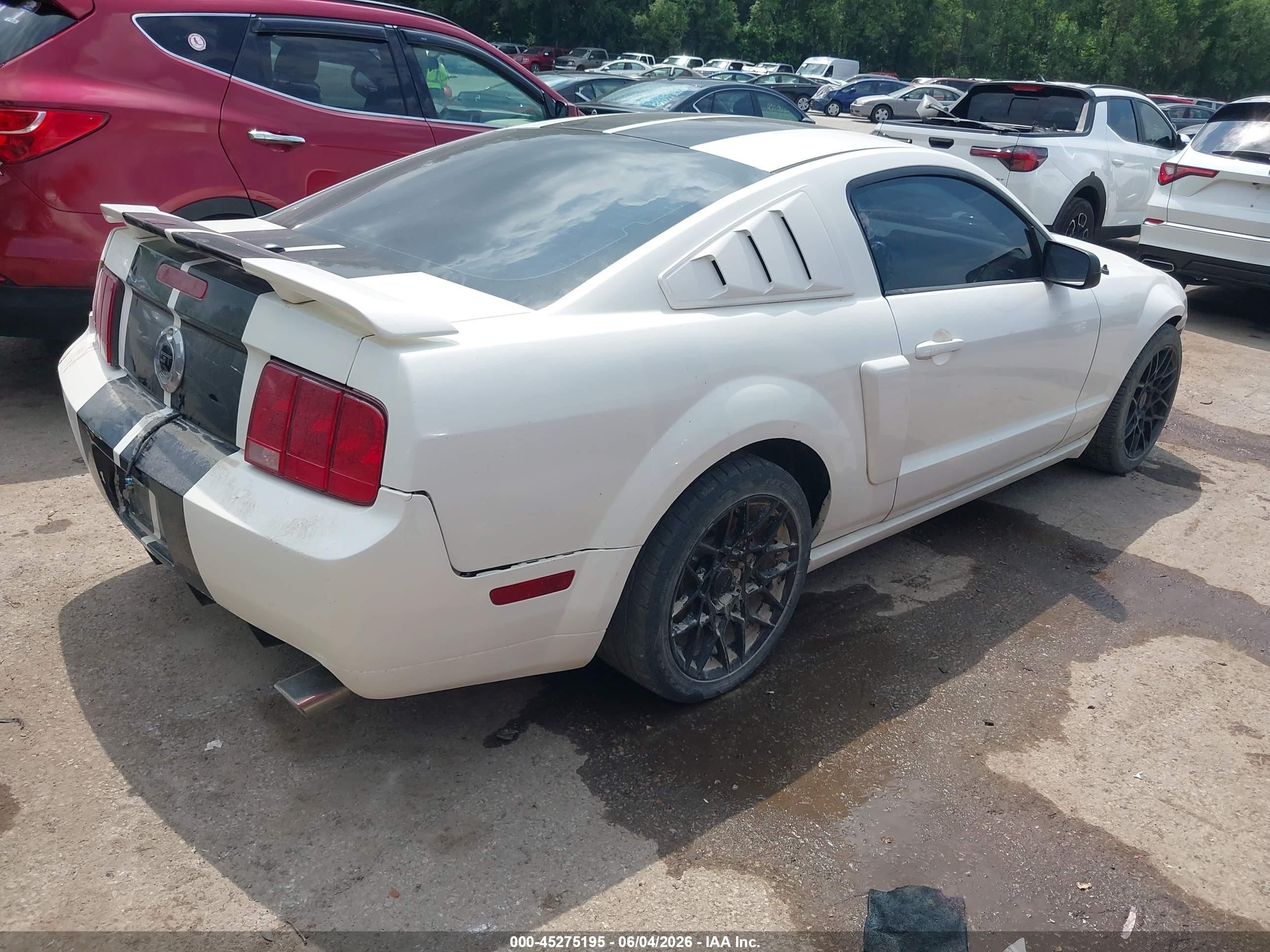2008 Ford Mustang Gt Deluxe/gt Premium White vin: 1ZVHT82H785178124