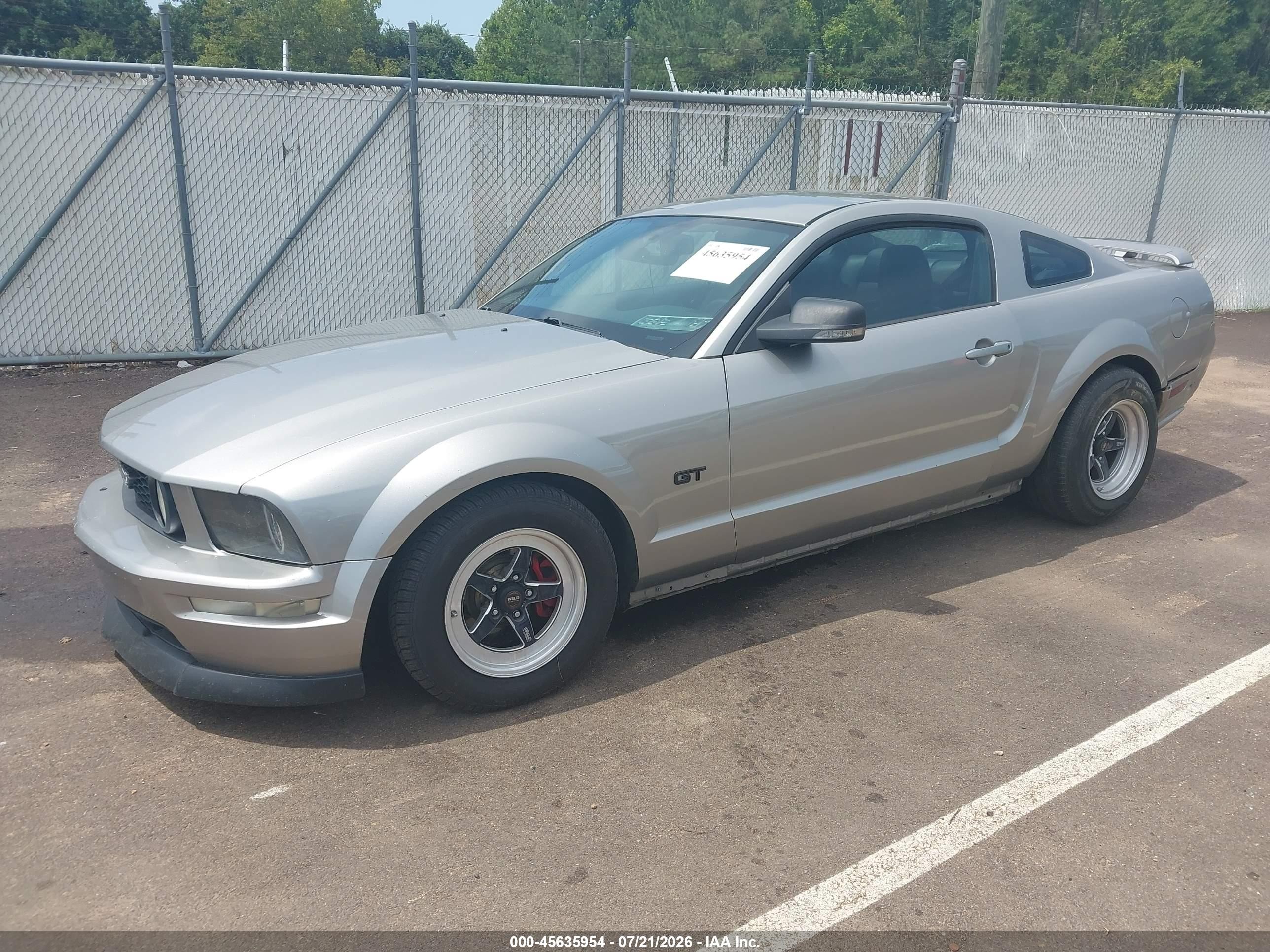 2008 Ford Mustang Gt Deluxe/gt Premium Gray vin: 1ZVHT82H785186045
