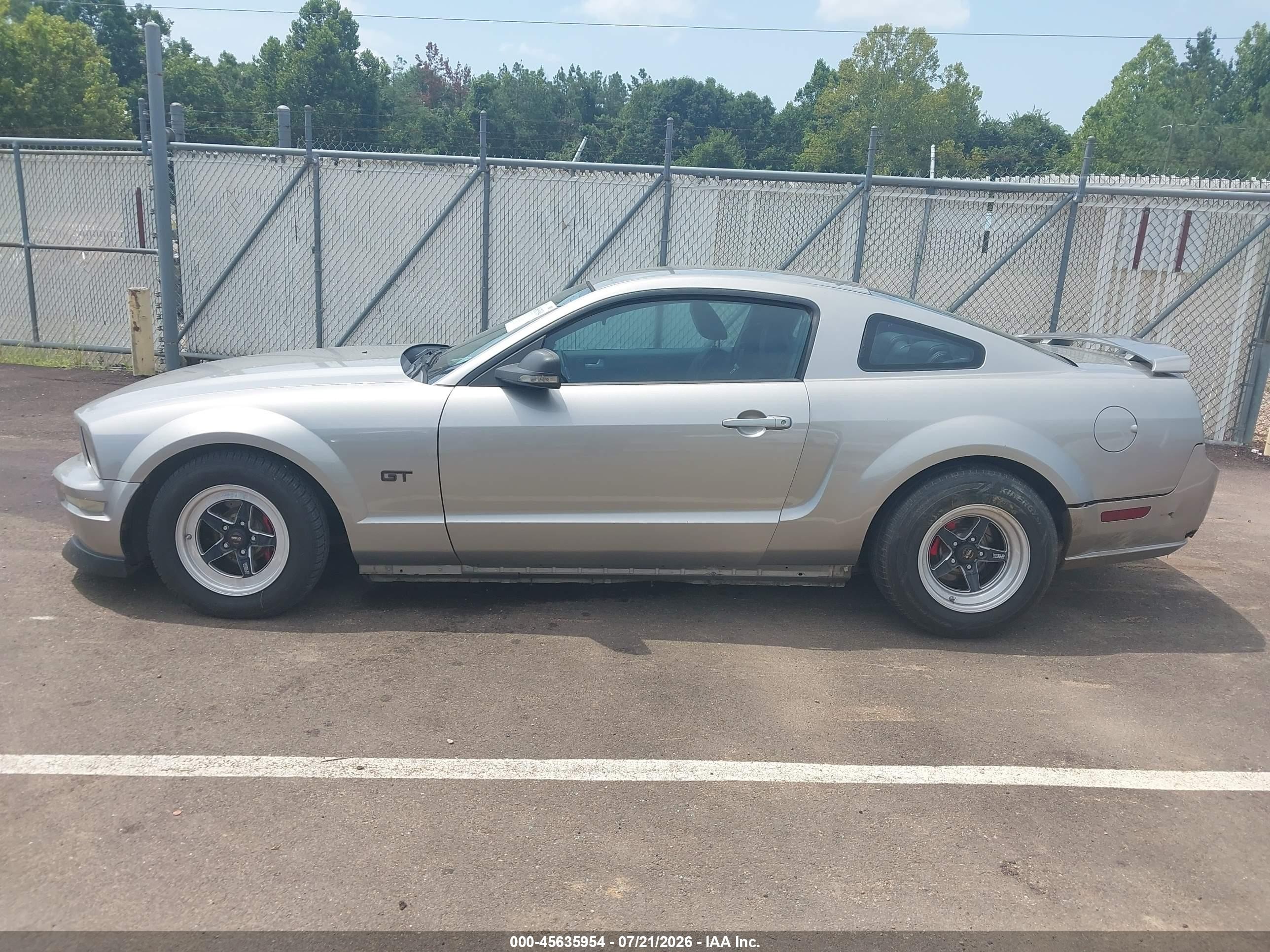 2008 Ford Mustang Gt Deluxe/gt Premium Gray vin: 1ZVHT82H785186045