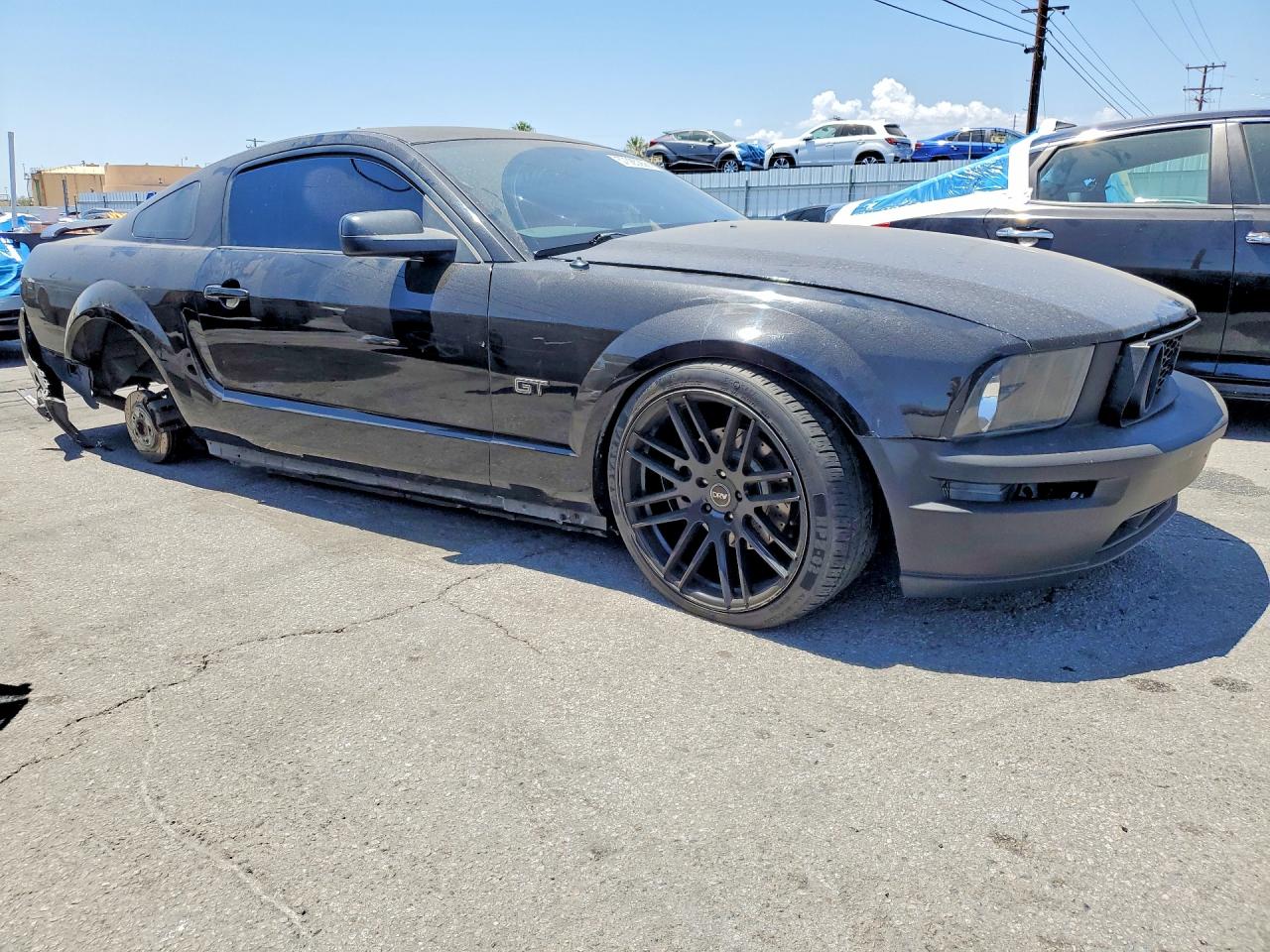2007 Ford Mustang Gt Black vin: 1ZVHT82H875202977
