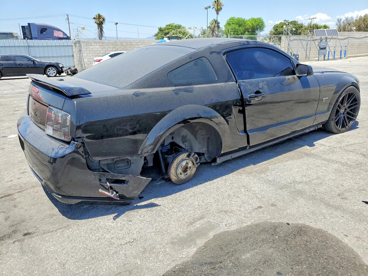 2007 Ford Mustang Gt Black vin: 1ZVHT82H875202977