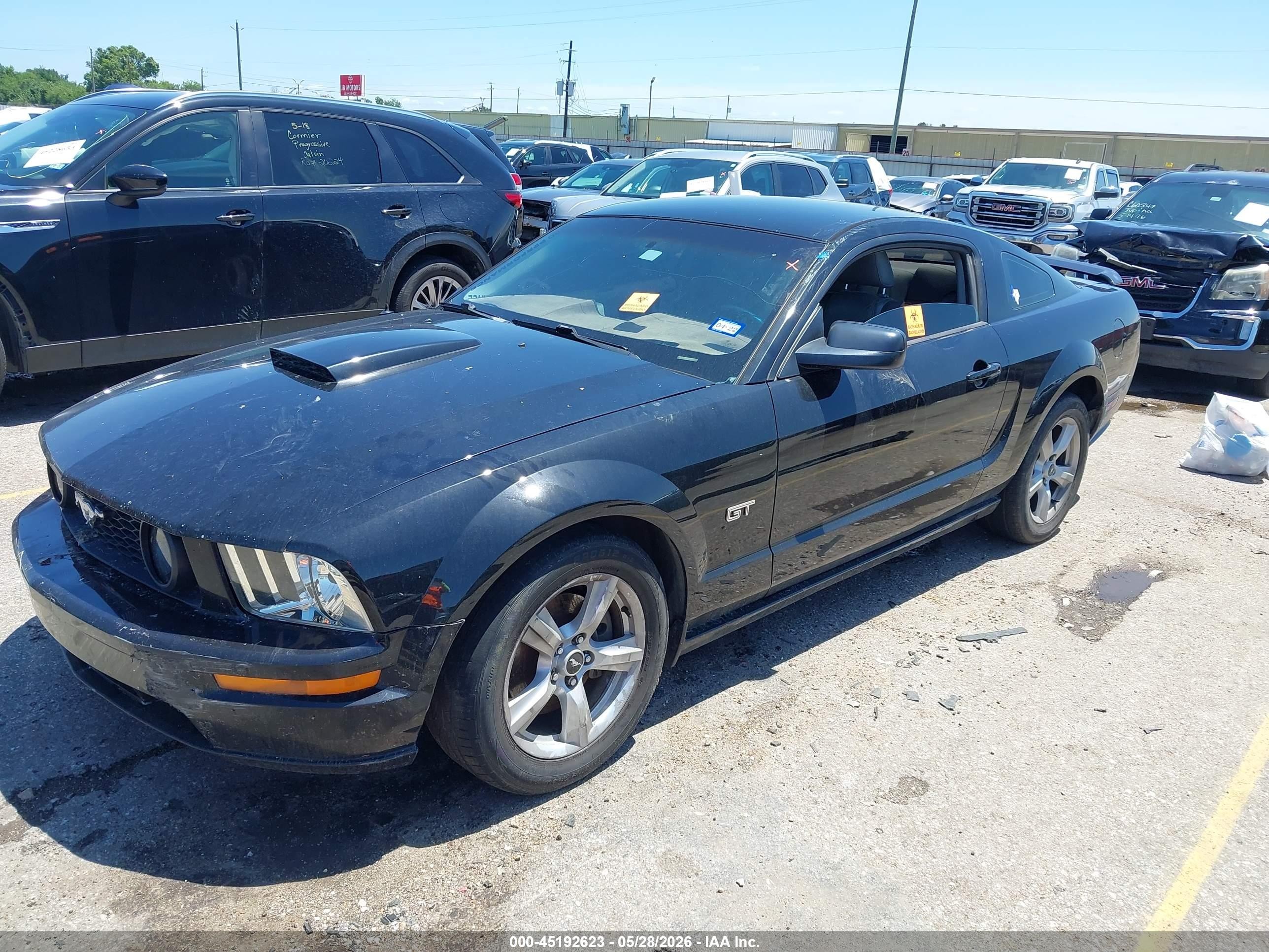 2007 Ford Mustang Gt Deluxe/gt Premium Black vin: 1ZVHT82H875274911