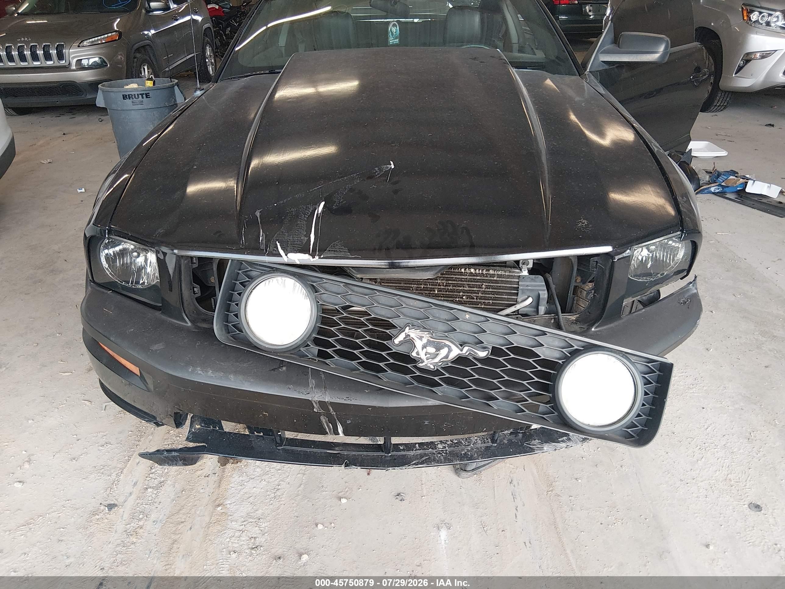 2008 Ford Mustang   Black vin: 1ZVHT82H885120460