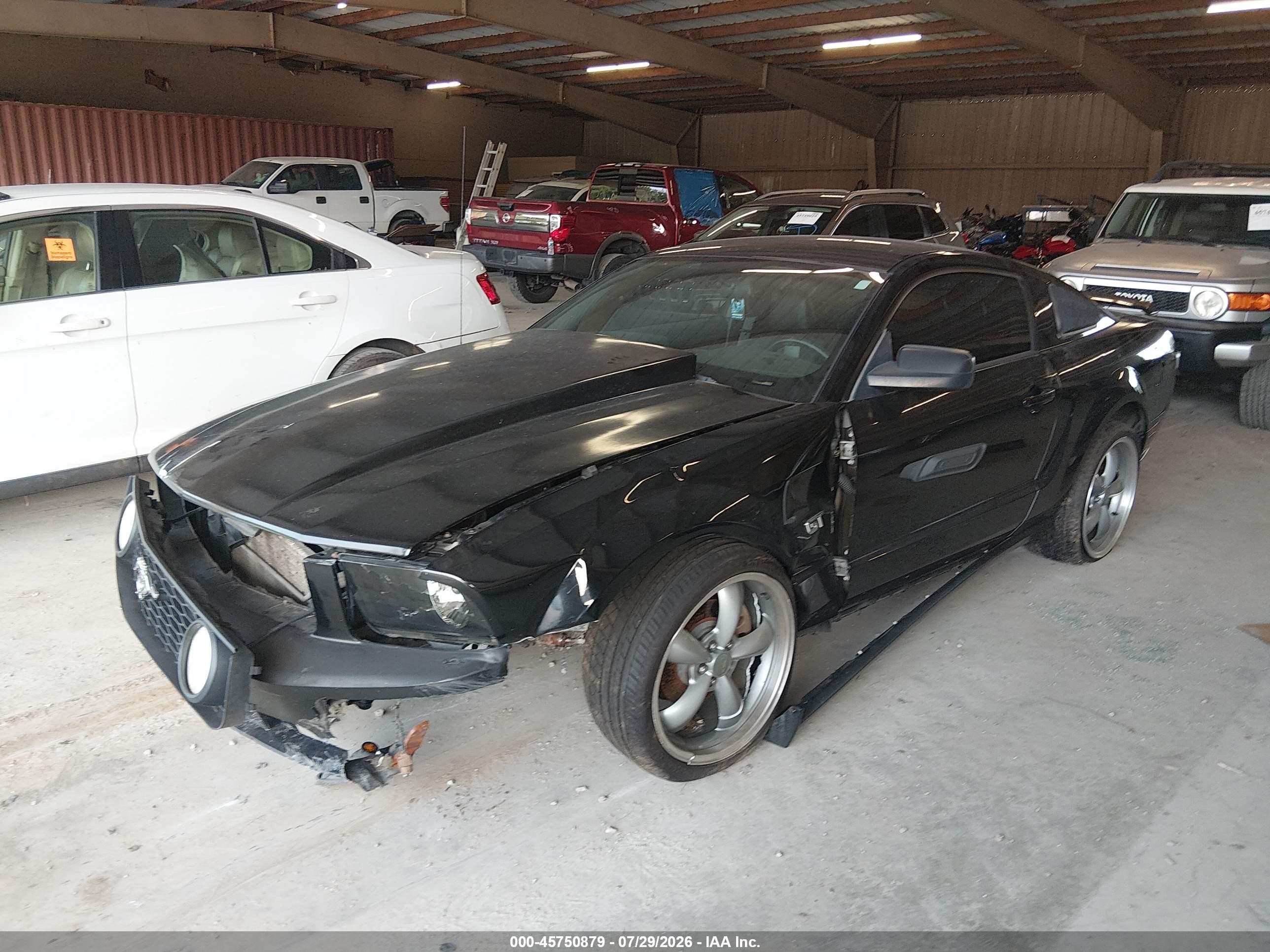 2008 Ford Mustang   Black vin: 1ZVHT82H885120460