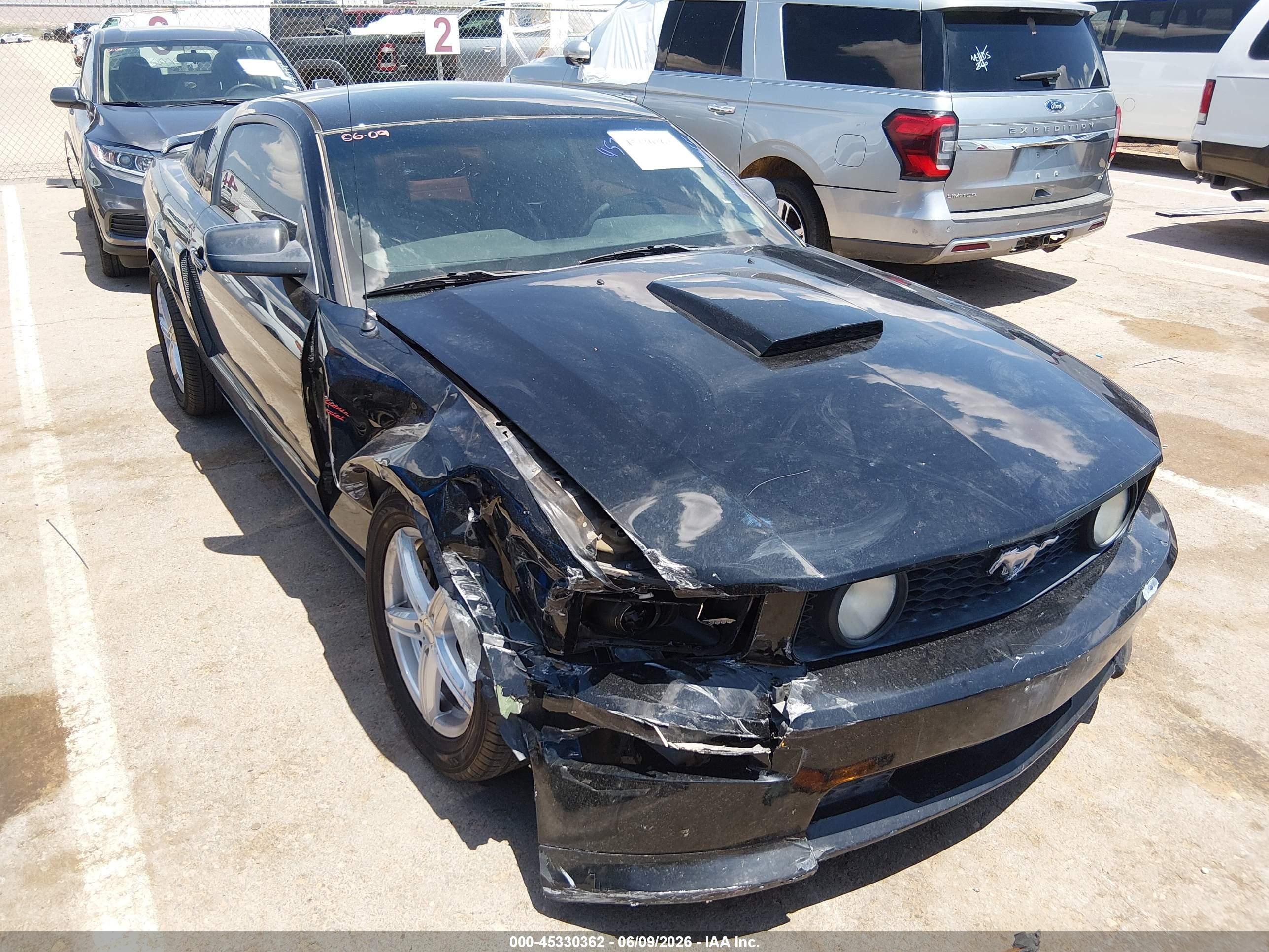 2008 Ford Mustang Gt Premium Black vin: 1ZVHT82H885126131
